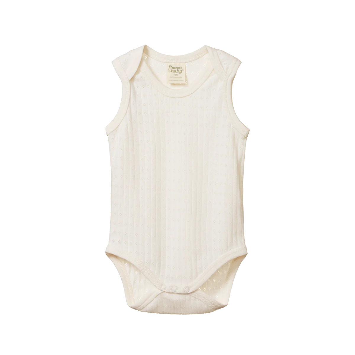 Singlet Bodysuit Pointelle - Natural