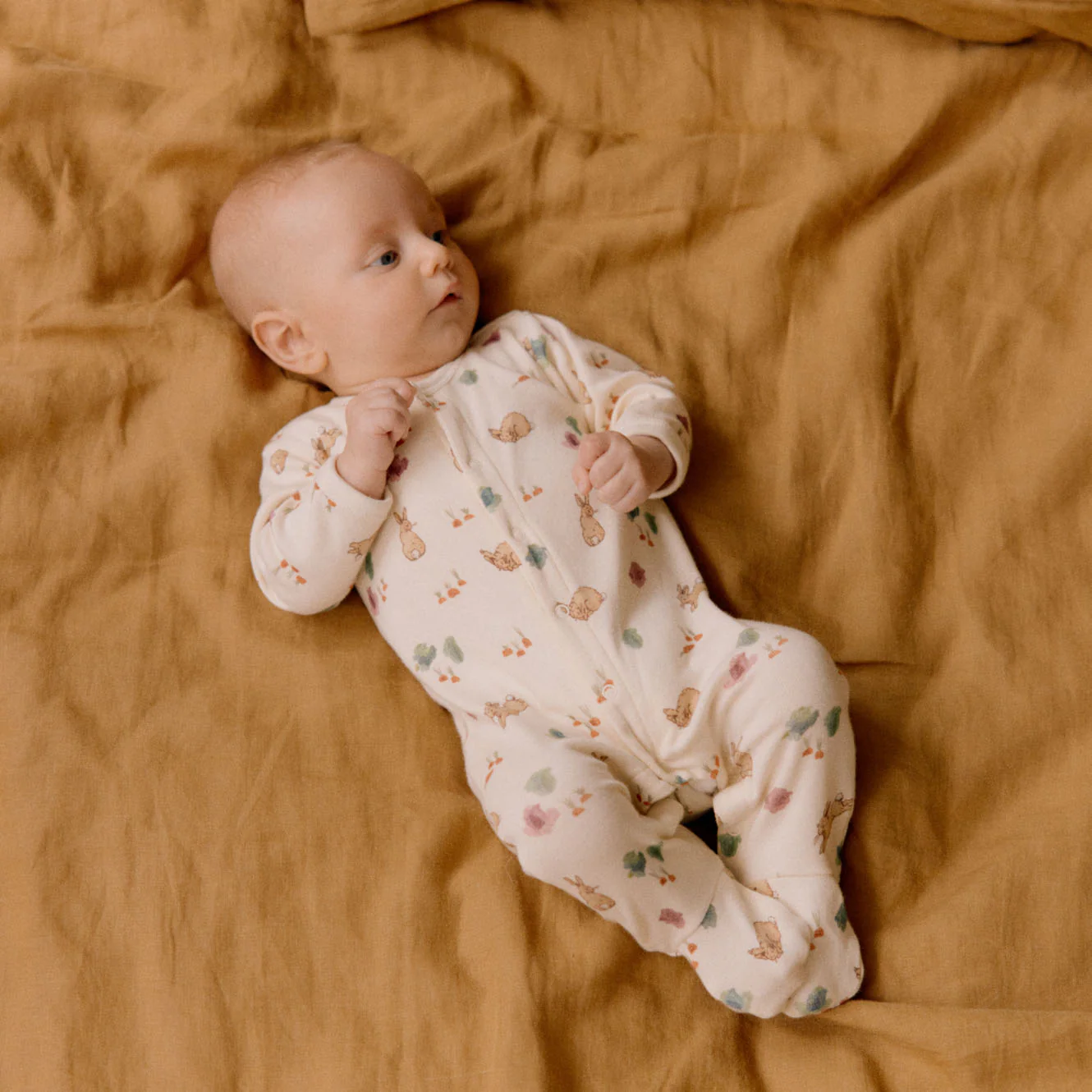 Stretch & Grow Suit - Country Bunny Print - Image 2