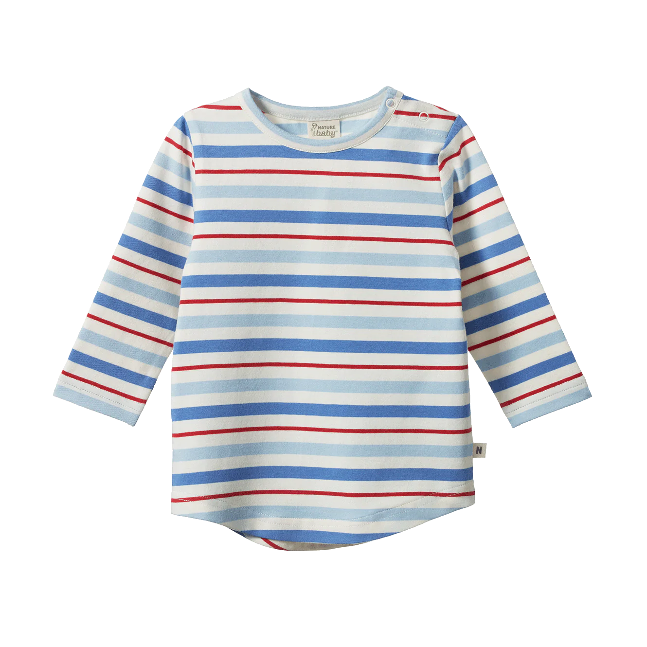 Stretch Jersey Everyday Tee - Surf Stripe