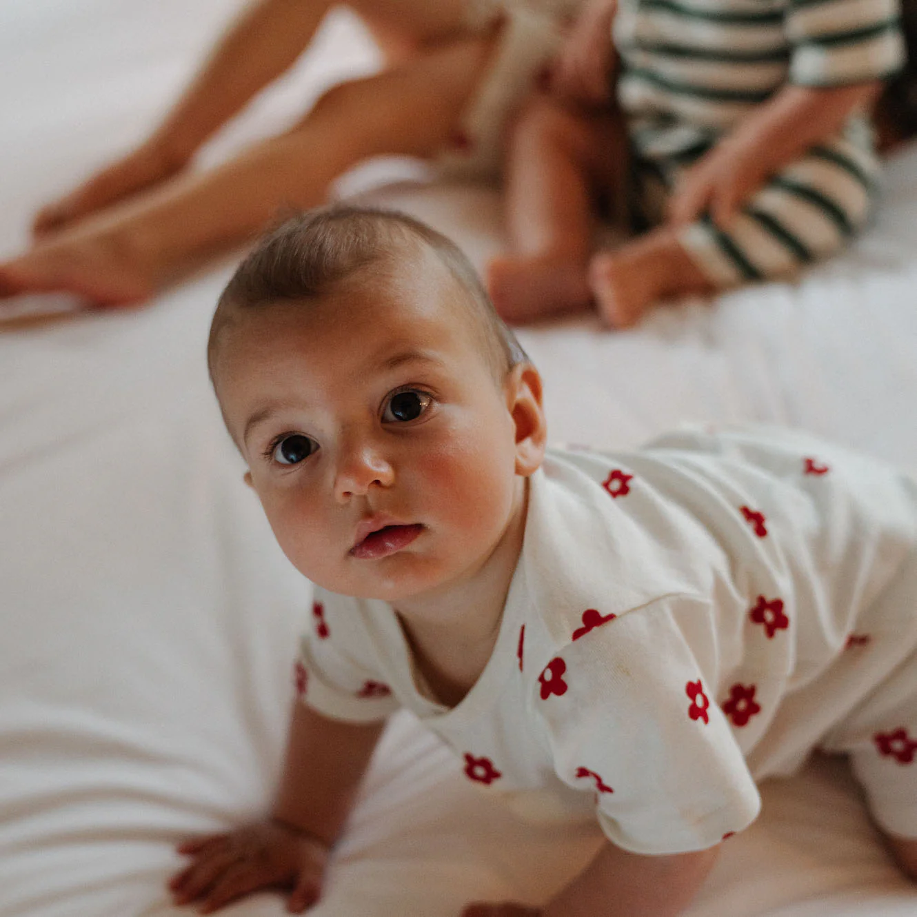 Summer Sleepy Suit - Flora Red Print - Image 6