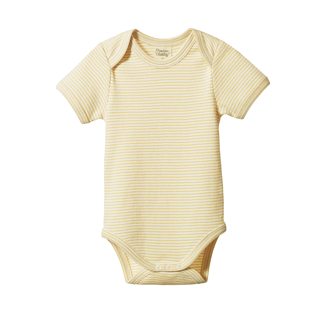 Nature Baby Short Sleeve Bodysuit - Sand Pinstripe