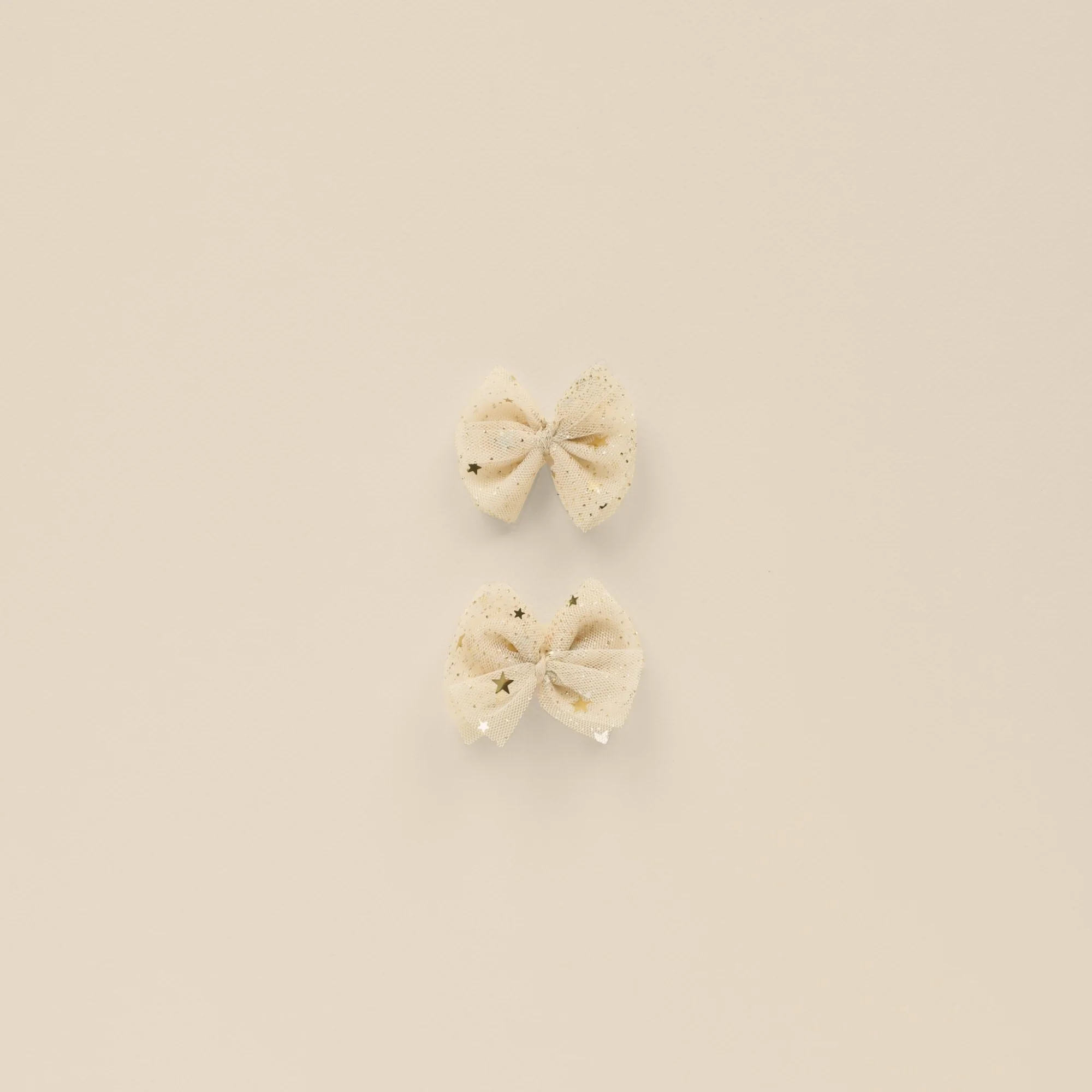 Nora Lee Flutter Tulle Clips - Champagne Stars