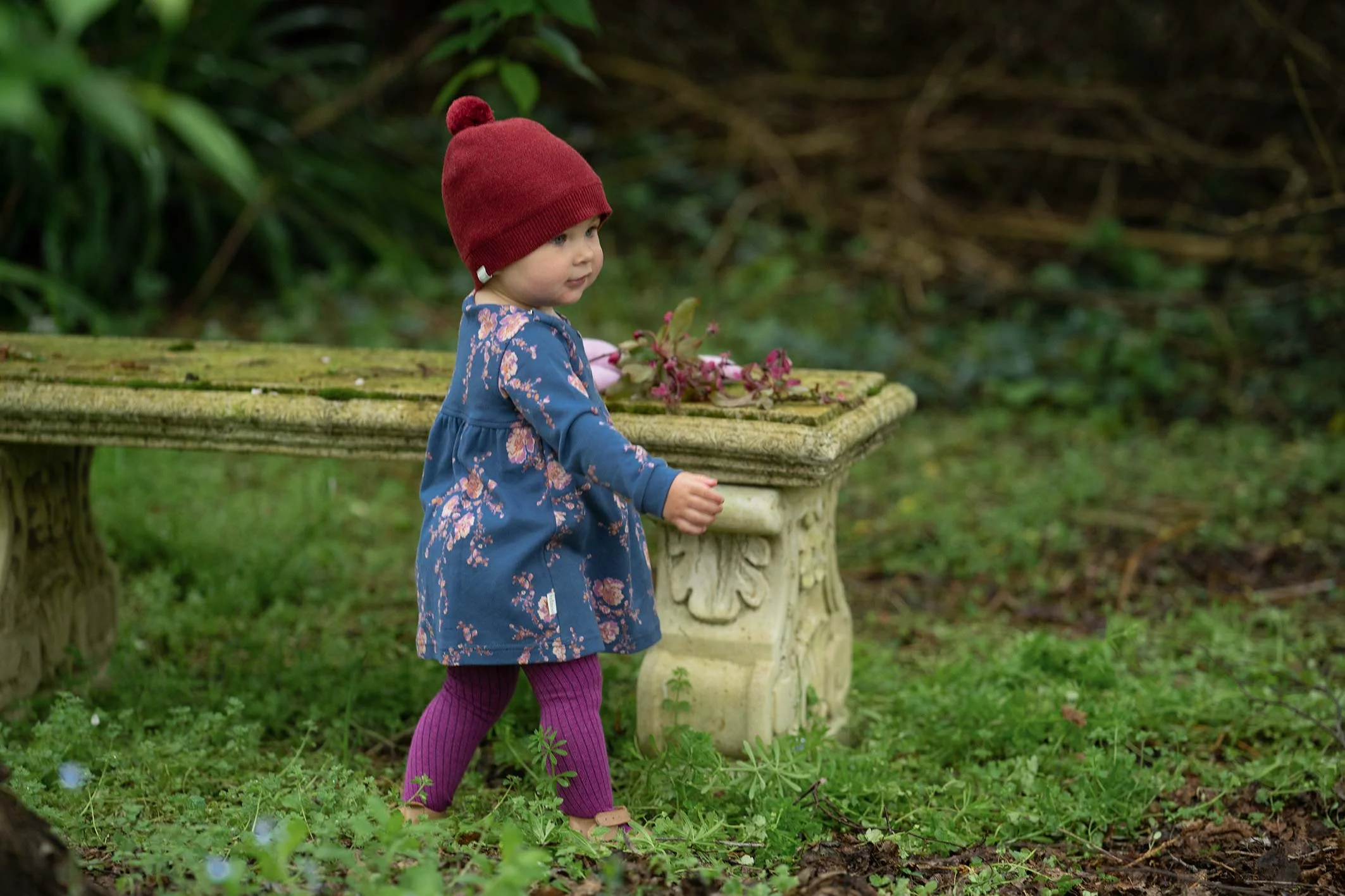 Toshi Organic Beanie - Love / Rosewood - Image 2