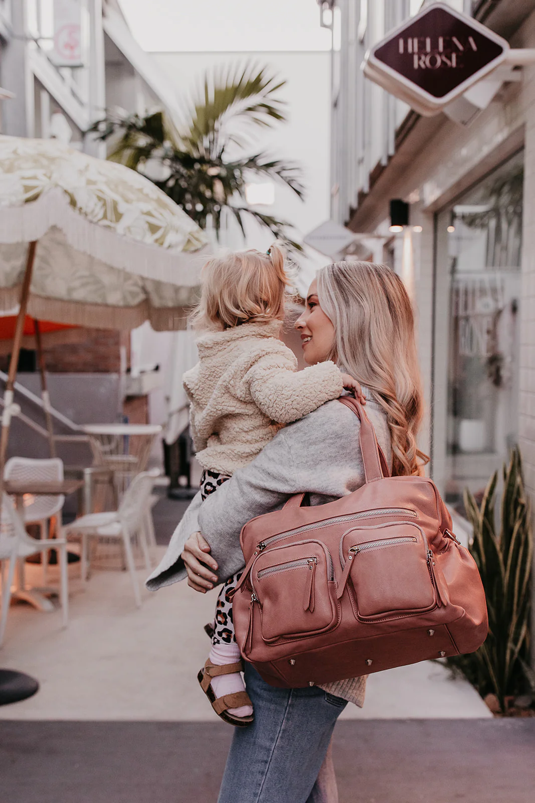 Carry All Nappy Bag - Dusty Rose - Image 10