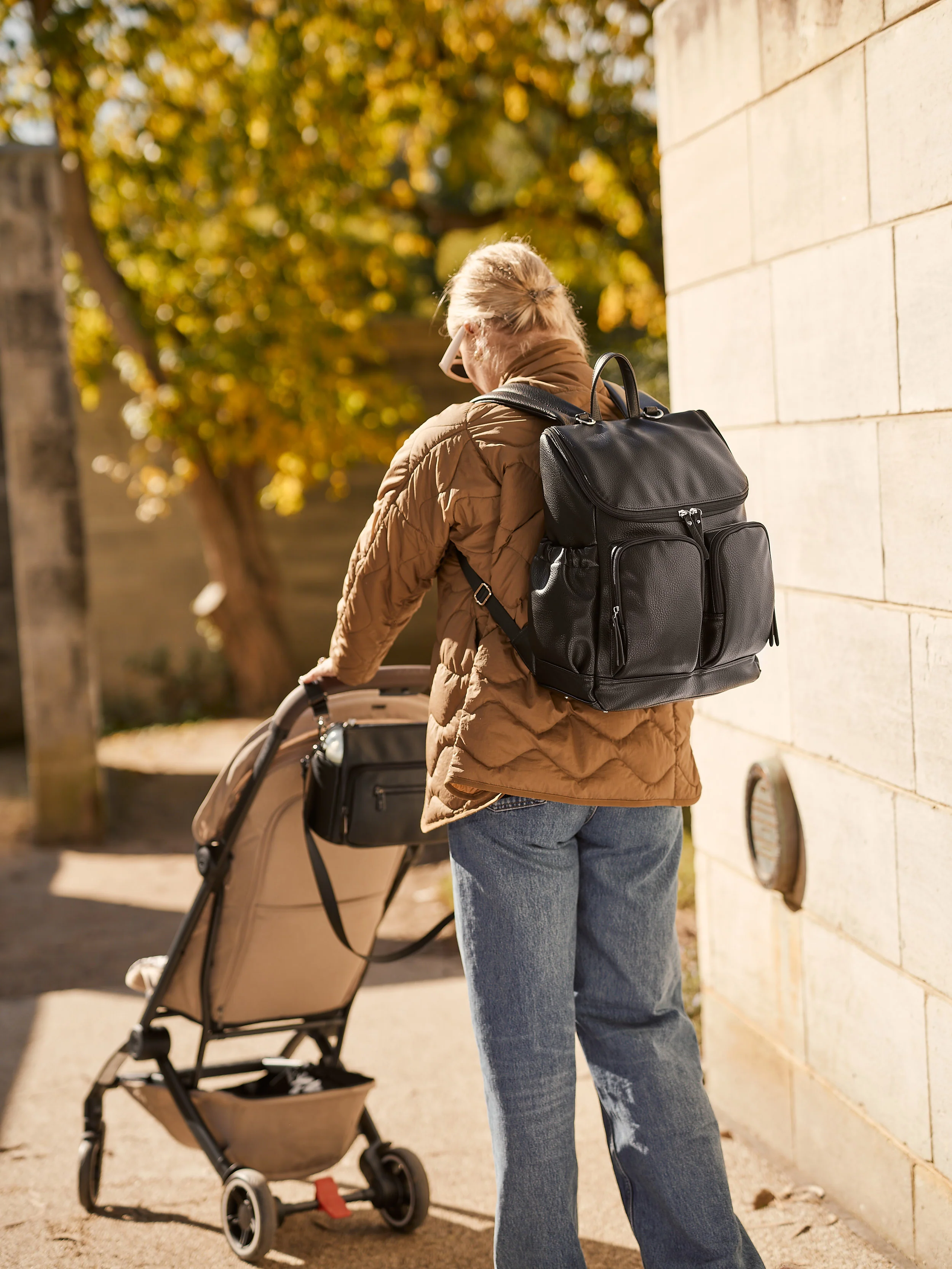 Nappy Backpack - Black - Image 5