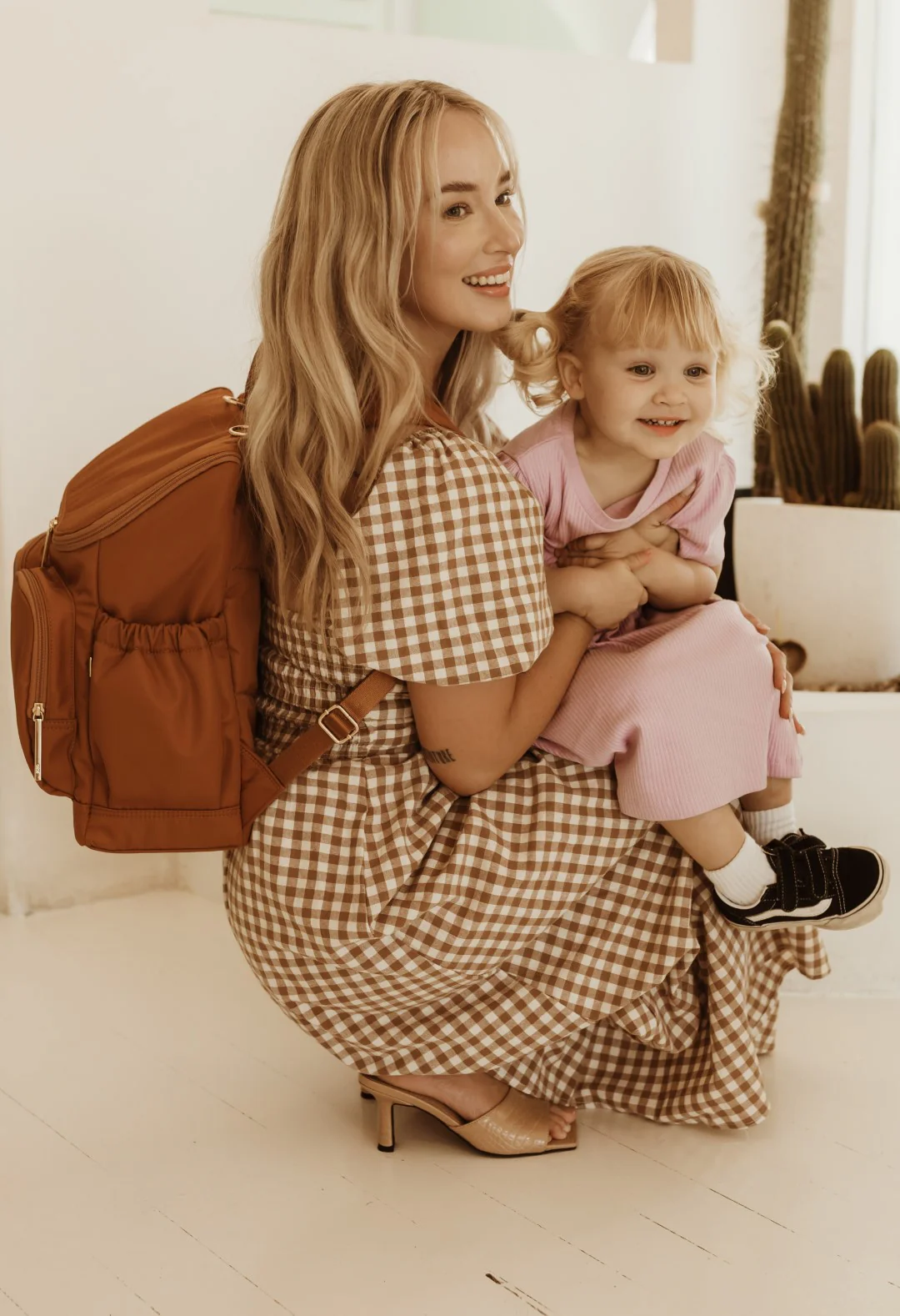 Nappy Backpack - Nylon Ochre/Gold - Image 12
