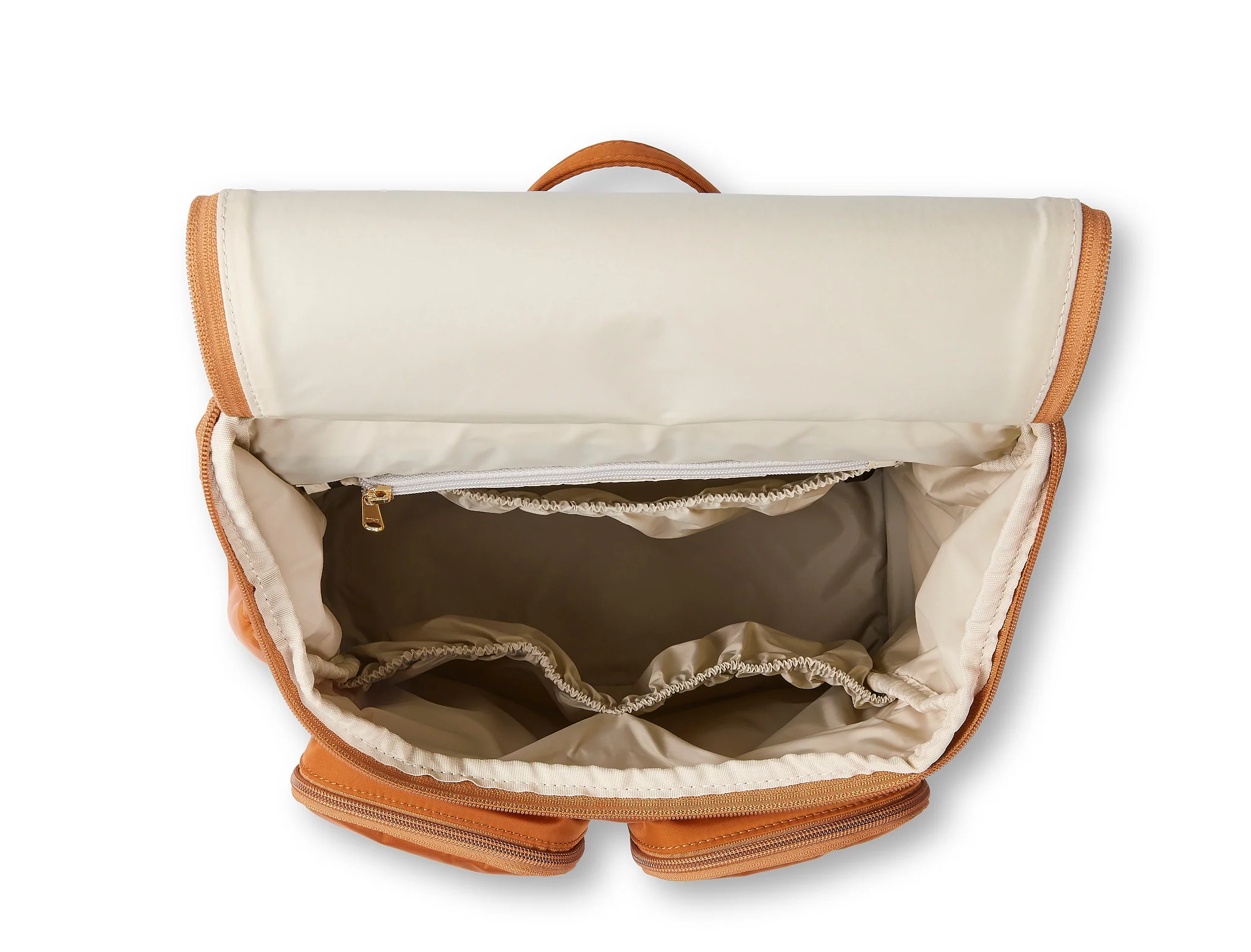 Nappy Backpack - Nylon Ochre/Gold - Image 5