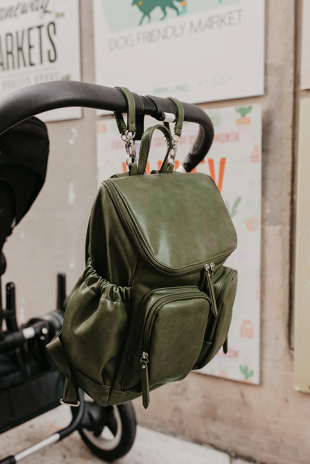 Nappy Backpack - Olive - Image 4