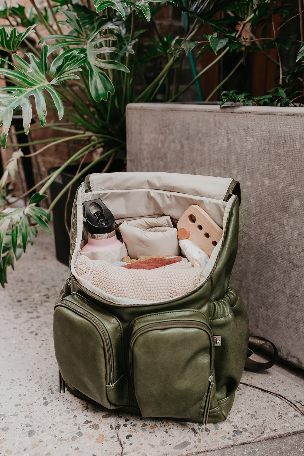 Nappy Backpack - Olive - Image 8