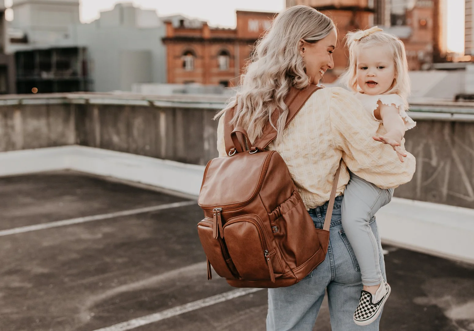 Nappy Backpack - Tan - Image 6