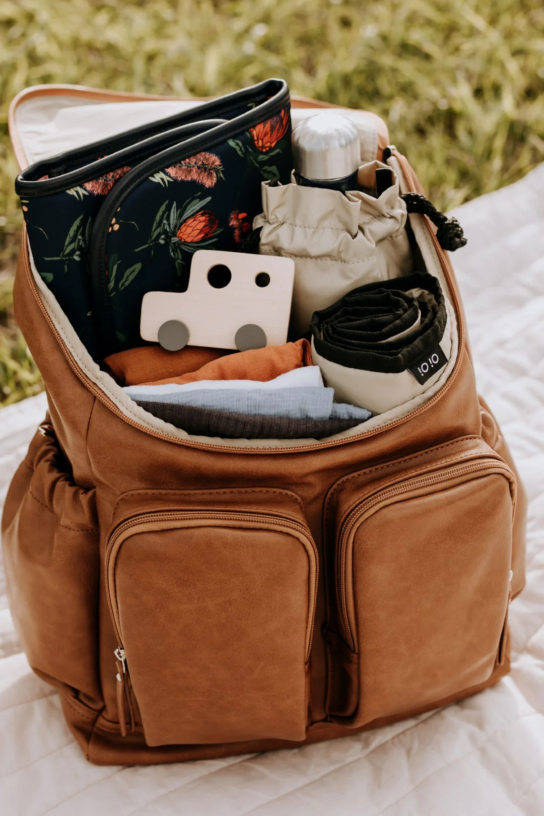 Nappy Backpack - Tan - Image 8