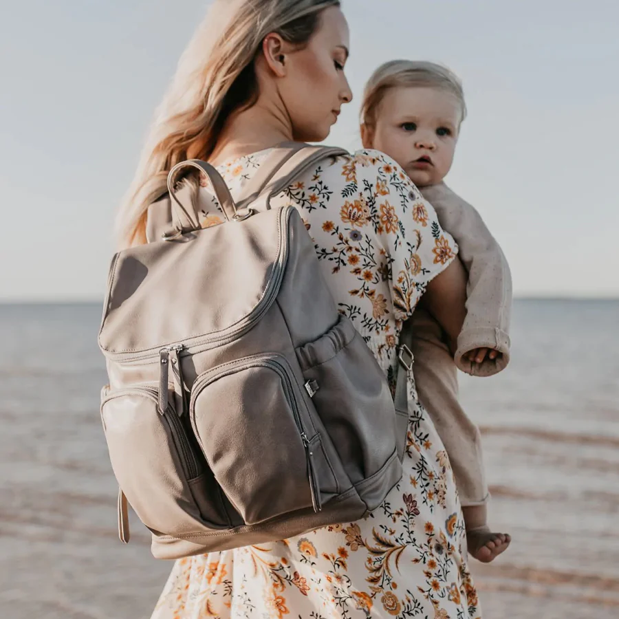 Nappy Backpack - Taupe - Image 2