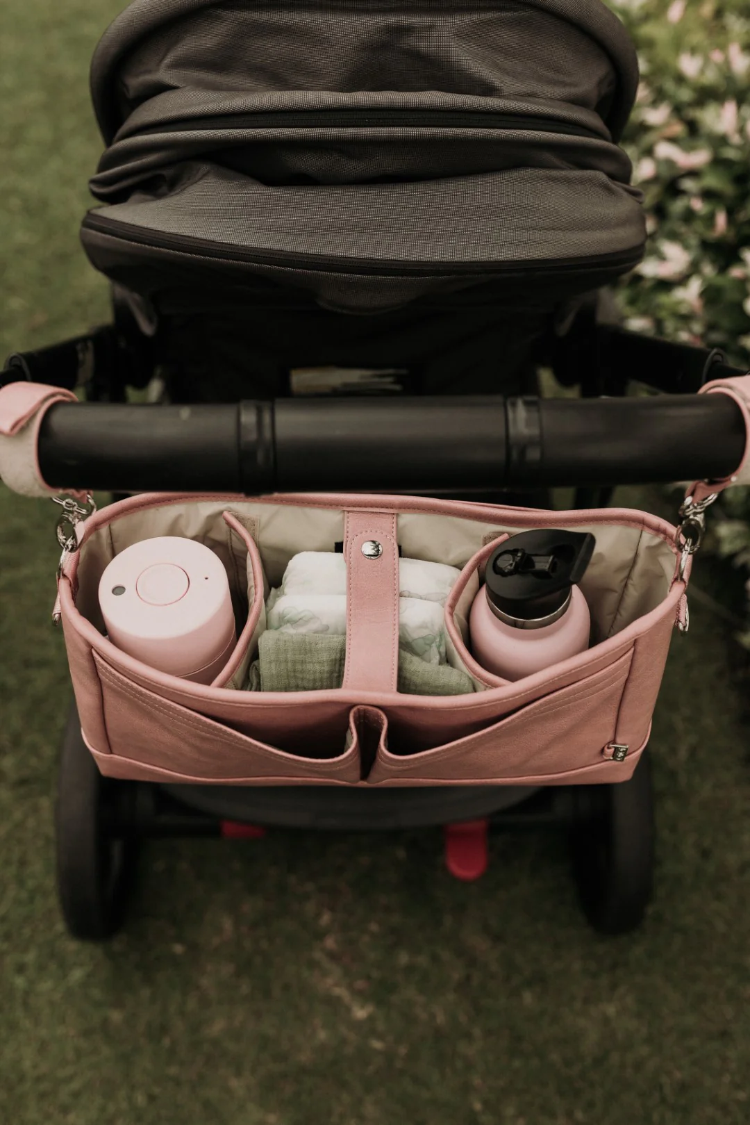 Stroller Organiser - Dusty Rose - Image 3