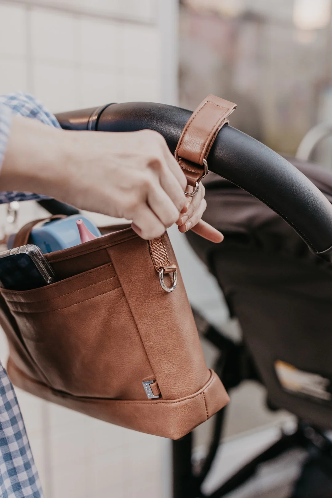 Stroller Organiser - Tan - Image 8