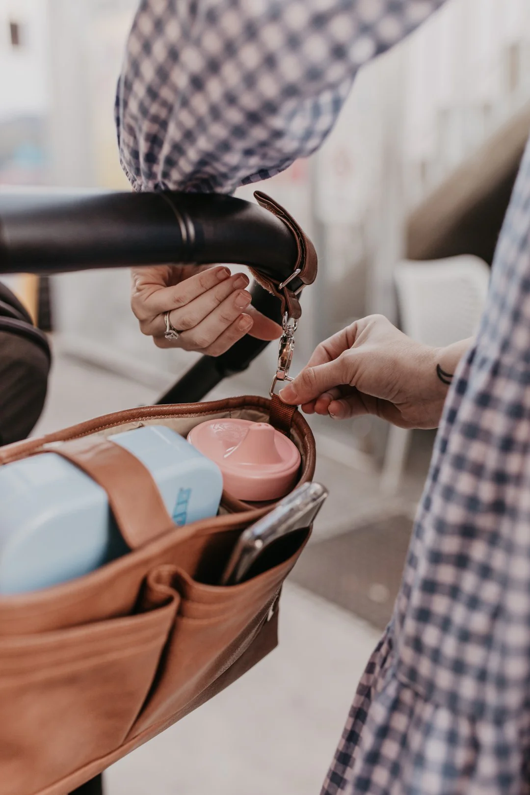 Stroller Organiser - Tan - Image 9