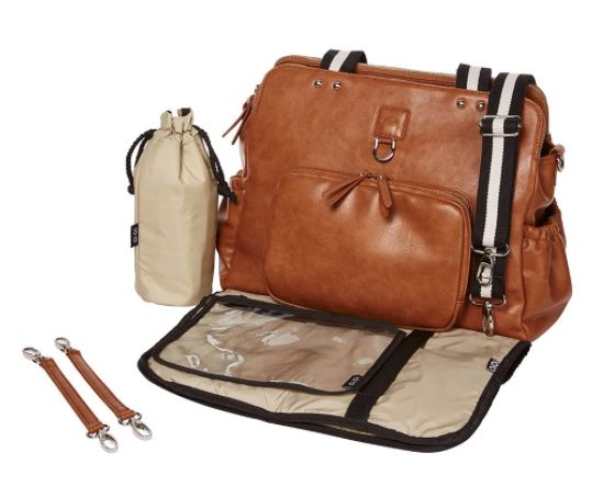 Tote Triple Compartment Nappy Bag - Tan - Image 3