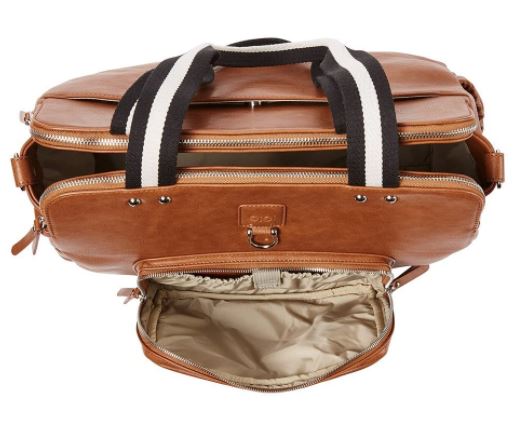 Tote Triple Compartment Nappy Bag - Tan - Image 4