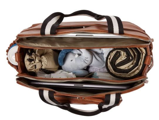 Tote Triple Compartment Nappy Bag - Tan - Image 7