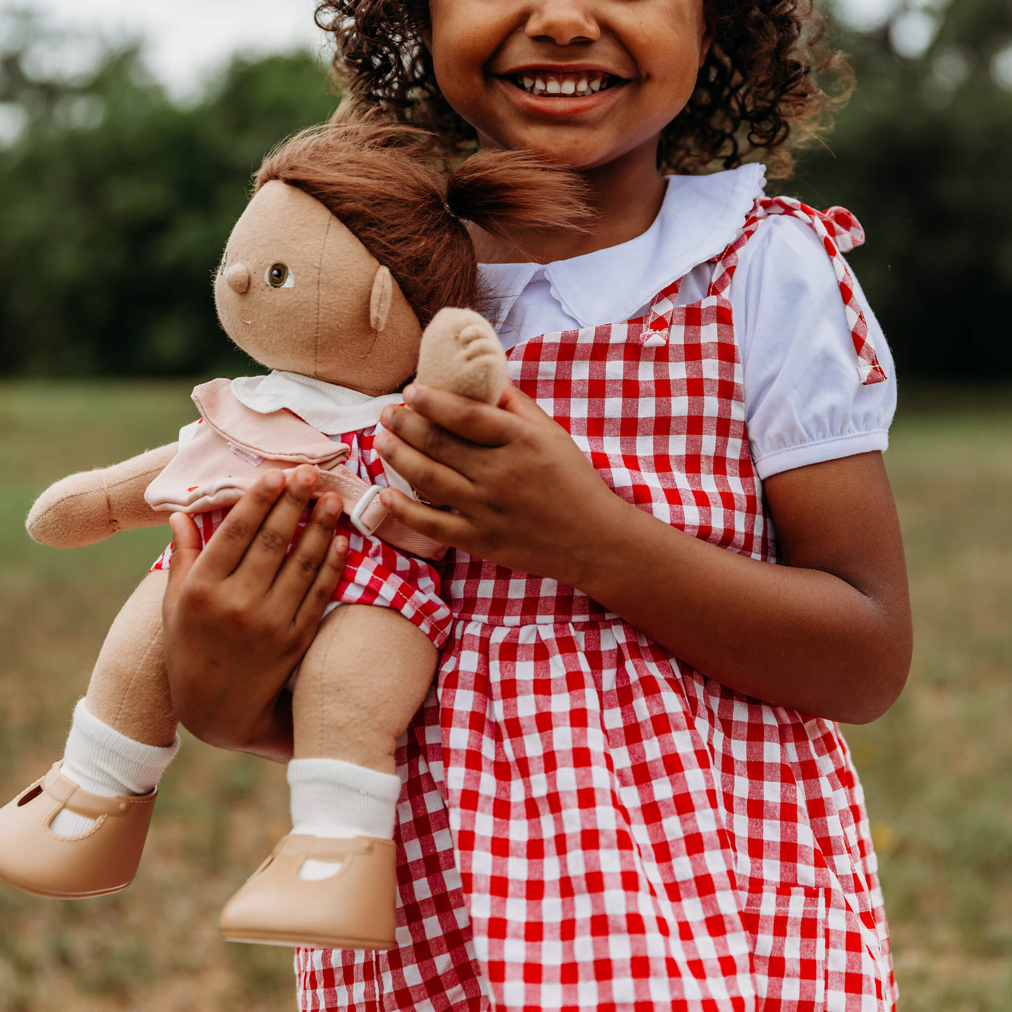 Cherry Gingham Outfit Set - Red - Image 3