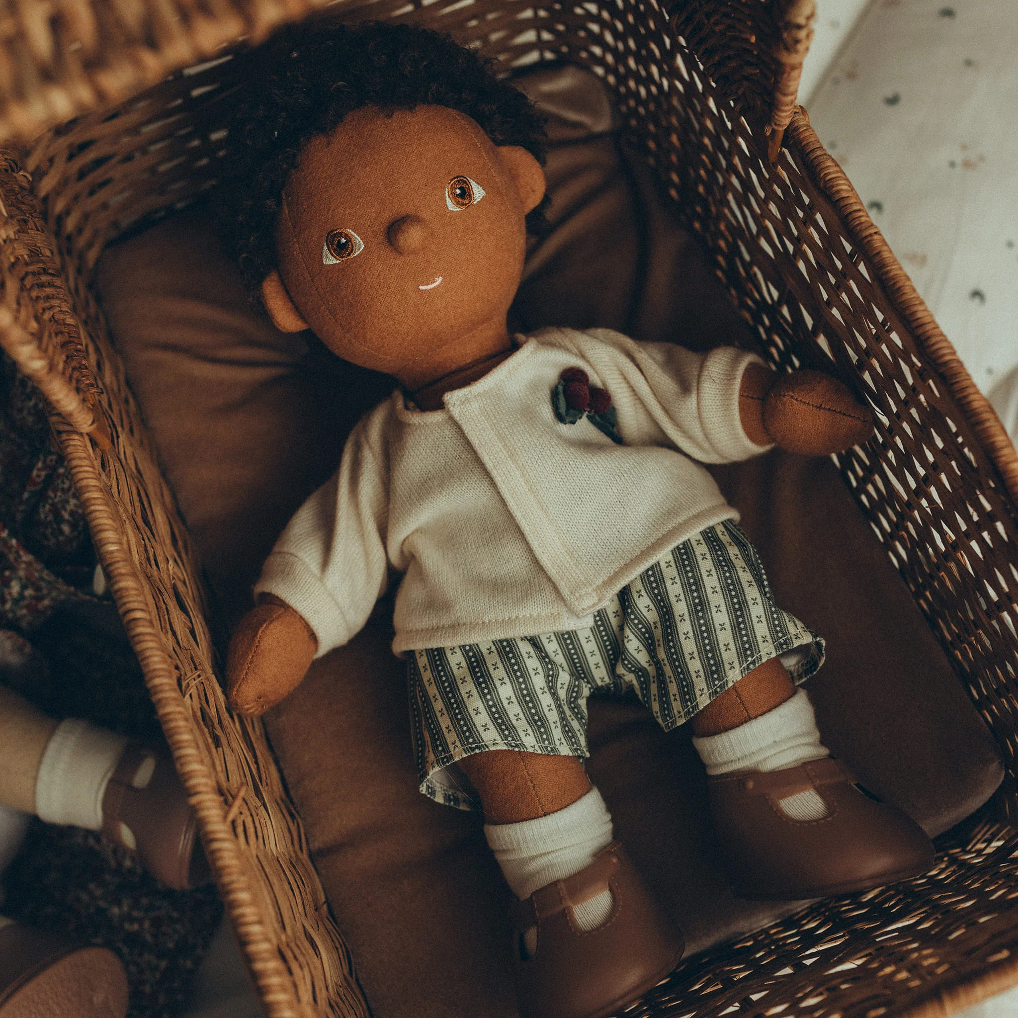 Dinkum Doll Cardigan and Romper Set - Holiday - Image 3