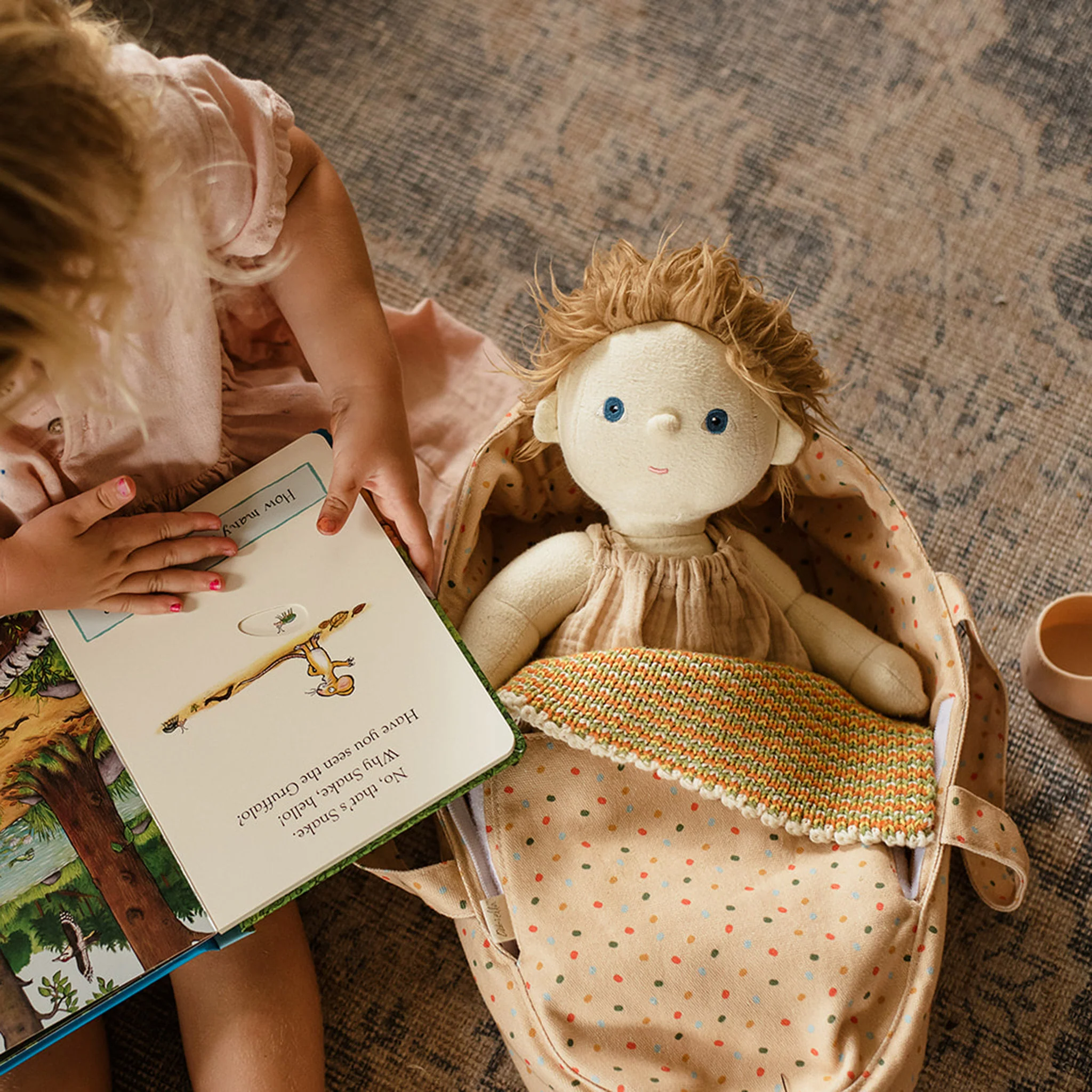 Dinkum Doll Carry Cot - Gumdrop - Image 5