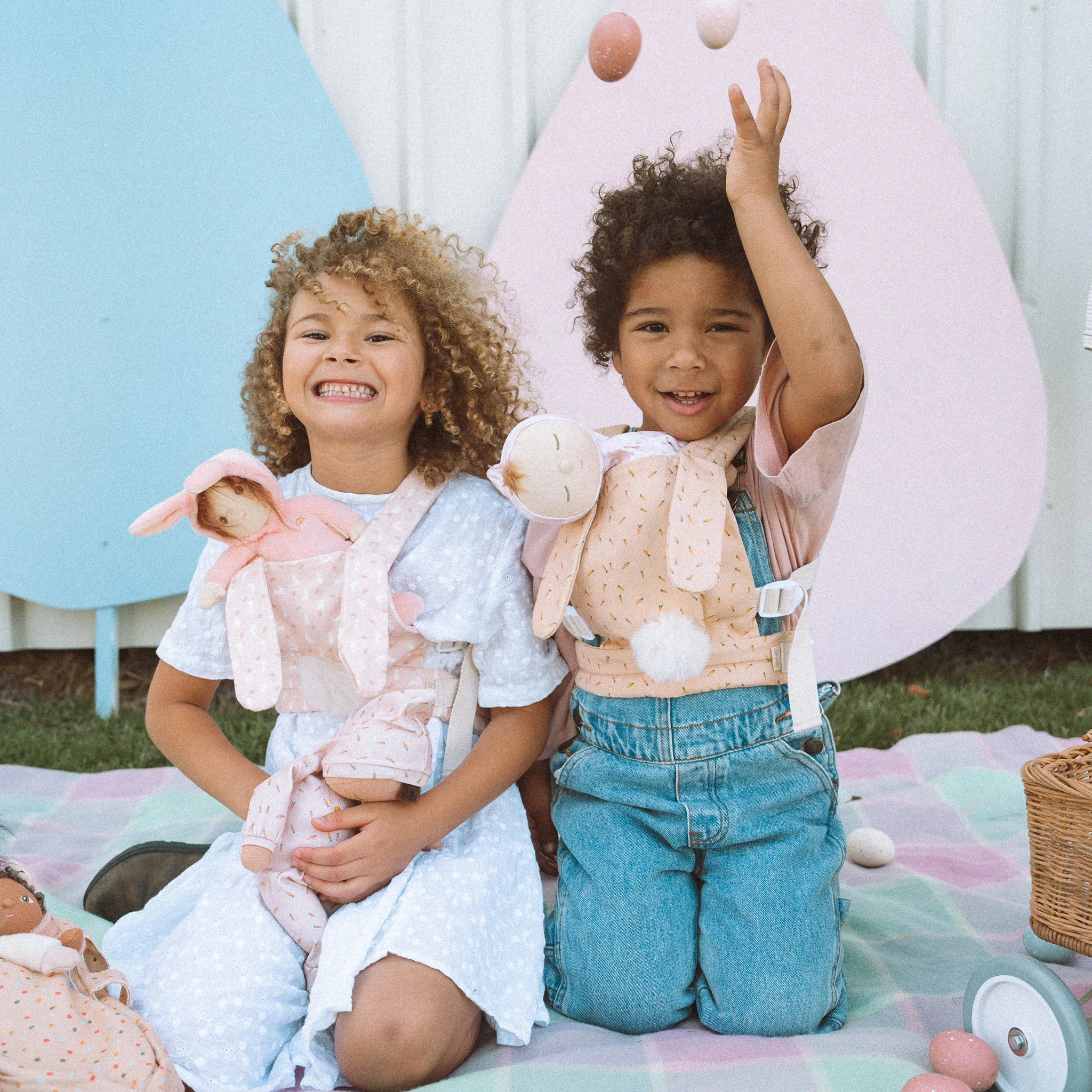 Dinkum Doll Cottontail Carrier - Hopscotch - Image 4