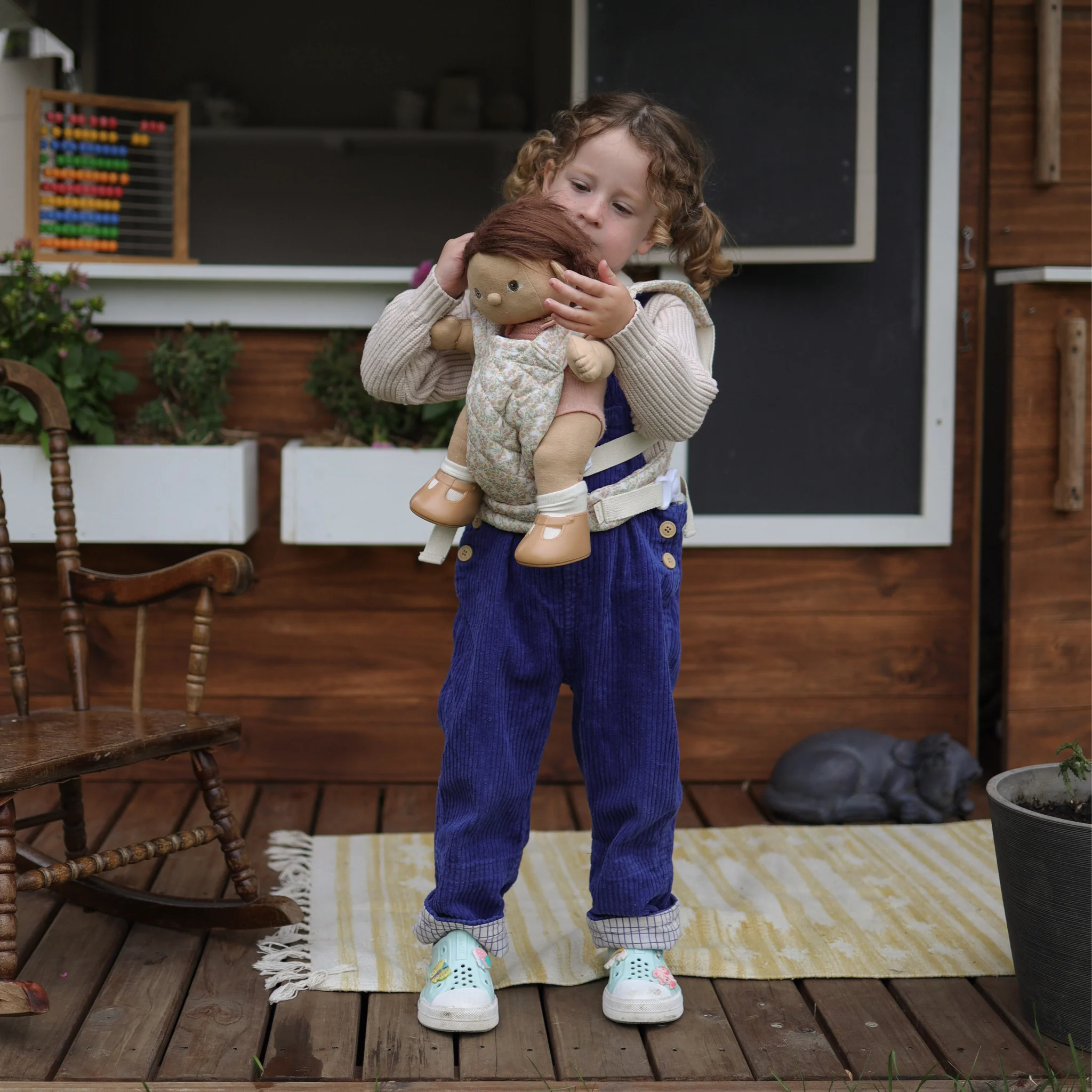 Dinkum Doll Quilted Carrier - Garden Floral - Image 5