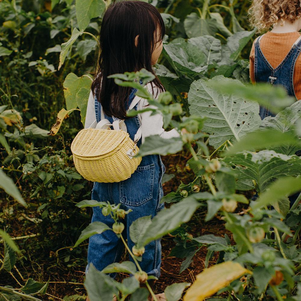 Mini Chari Rattan Bag - Lemon - Image 5