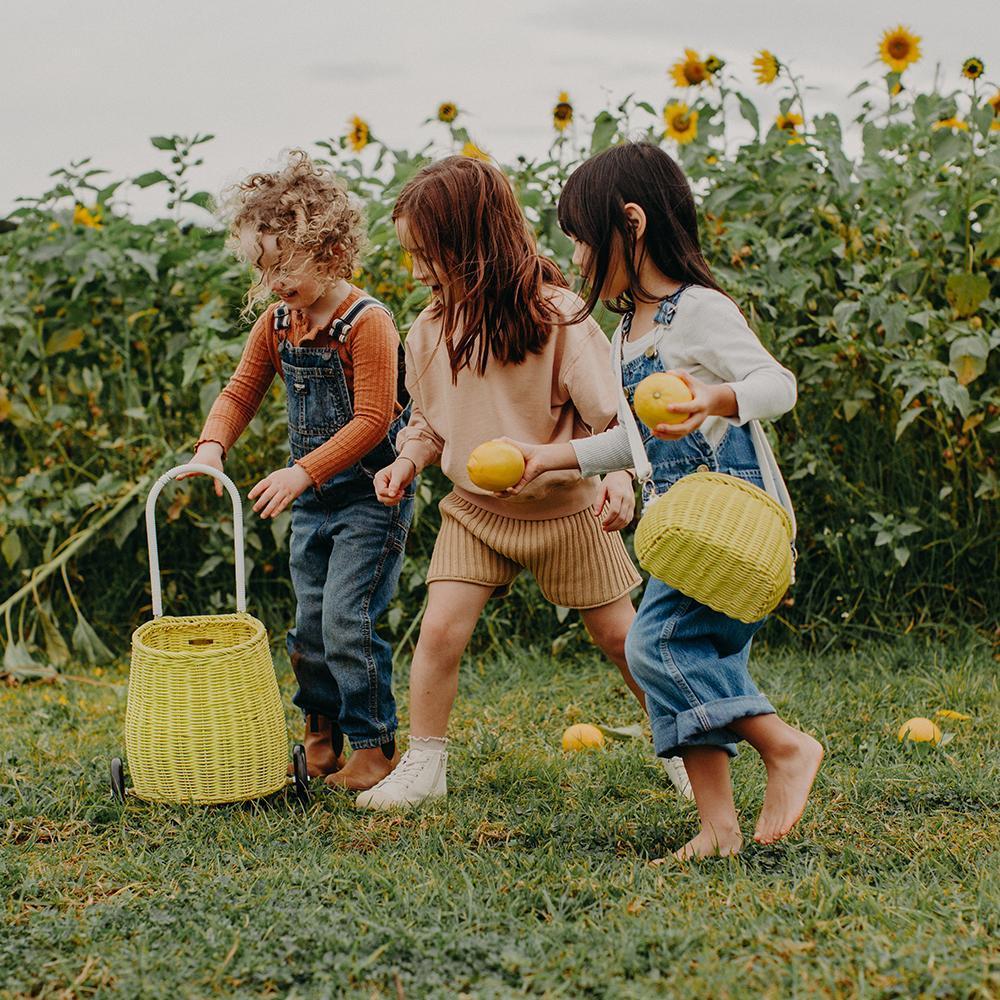 Mini Chari Rattan Bag - Lemon - Image 9