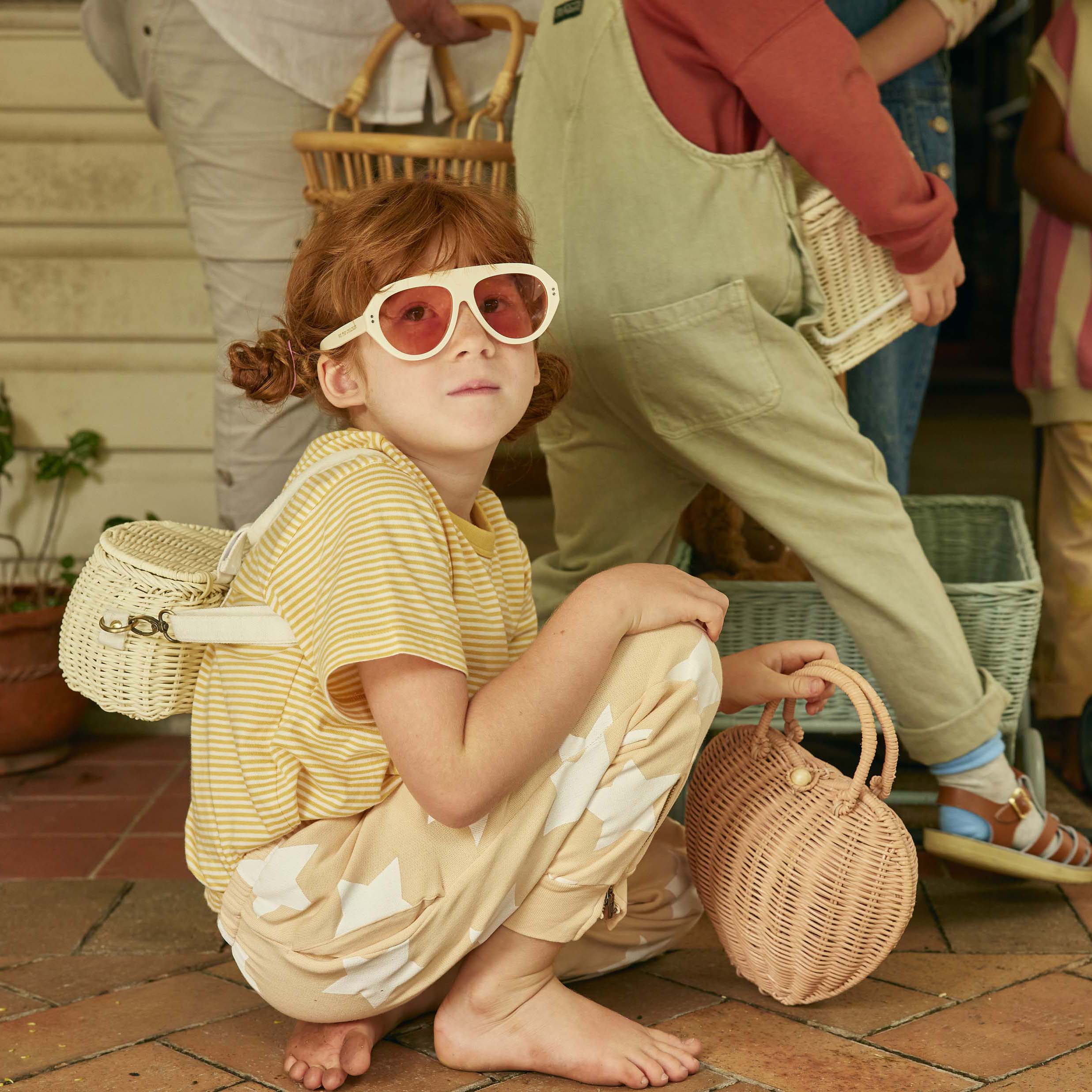 Mini Rattan Chari Bag - Chalk - Image 5