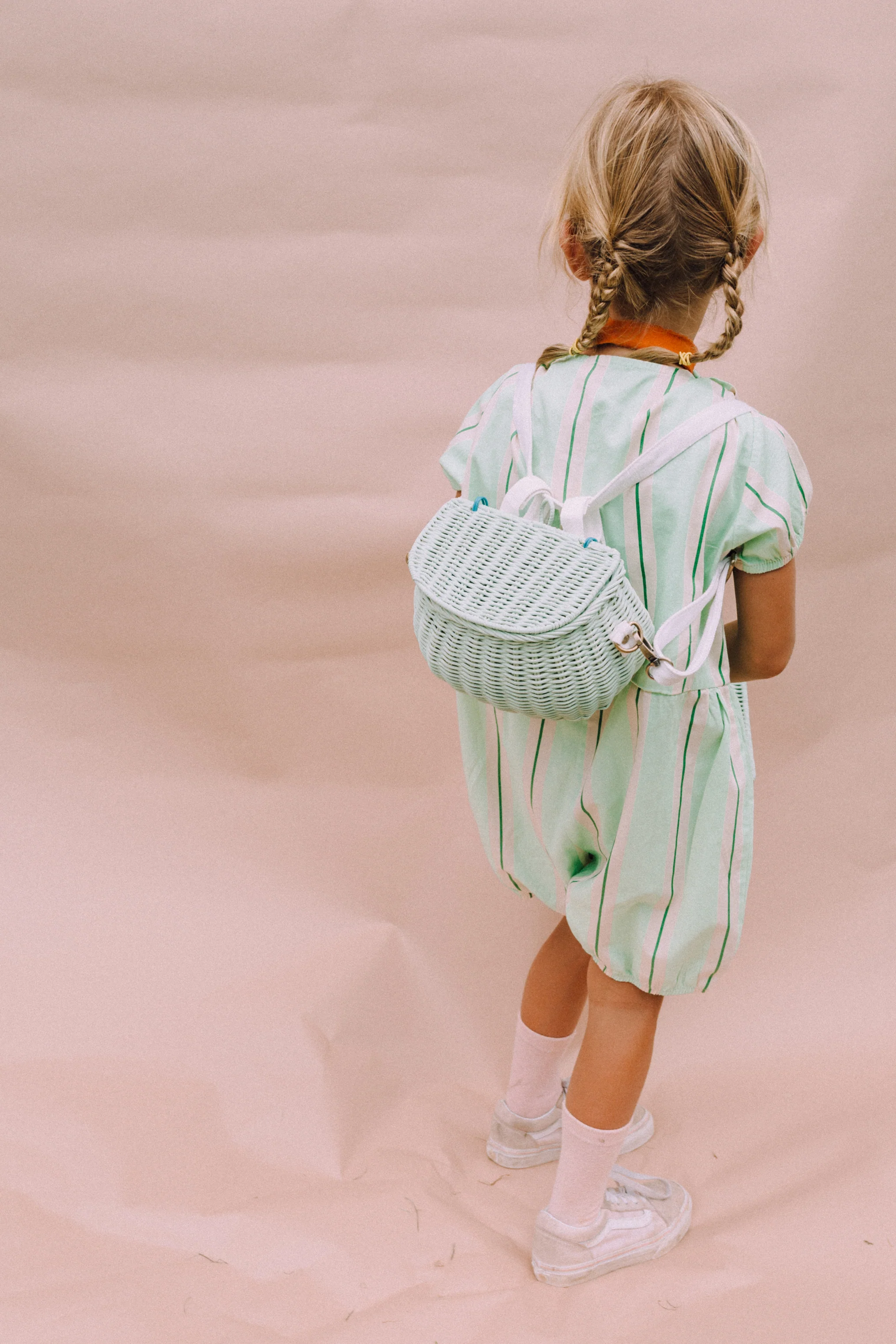 Mini Rattan Chari Bag - White - Image 4