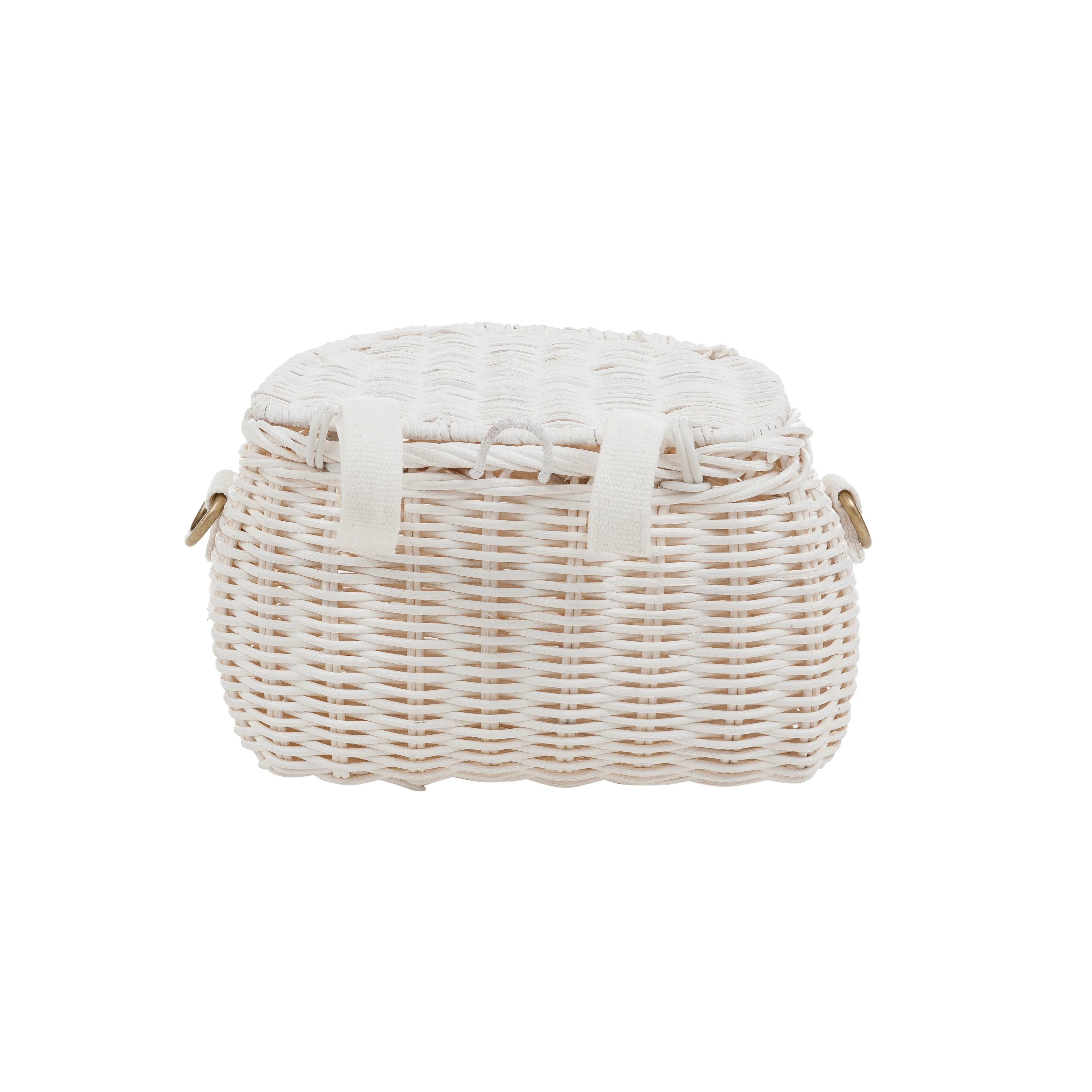 Mini Rattan Chari Bag - White - Image 6