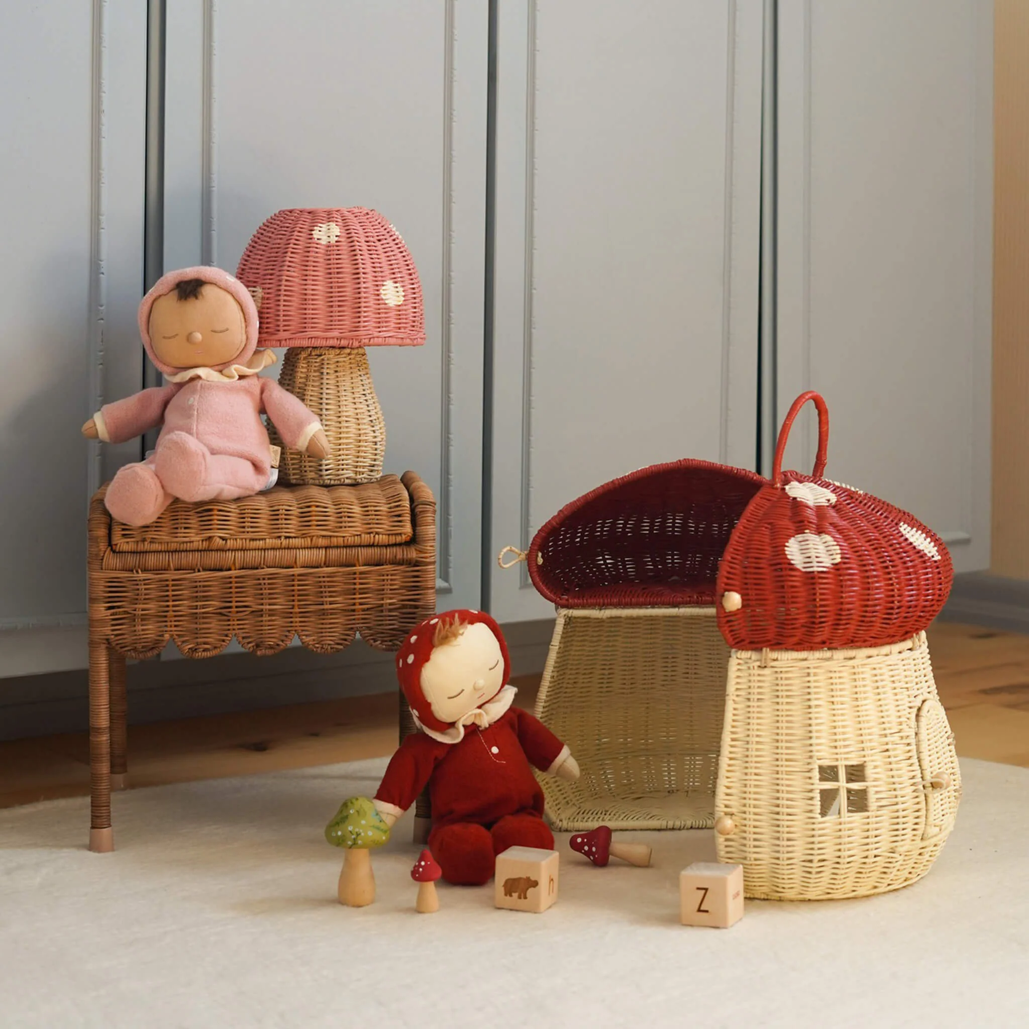 Mushroom Doll House - Red - Image 5
