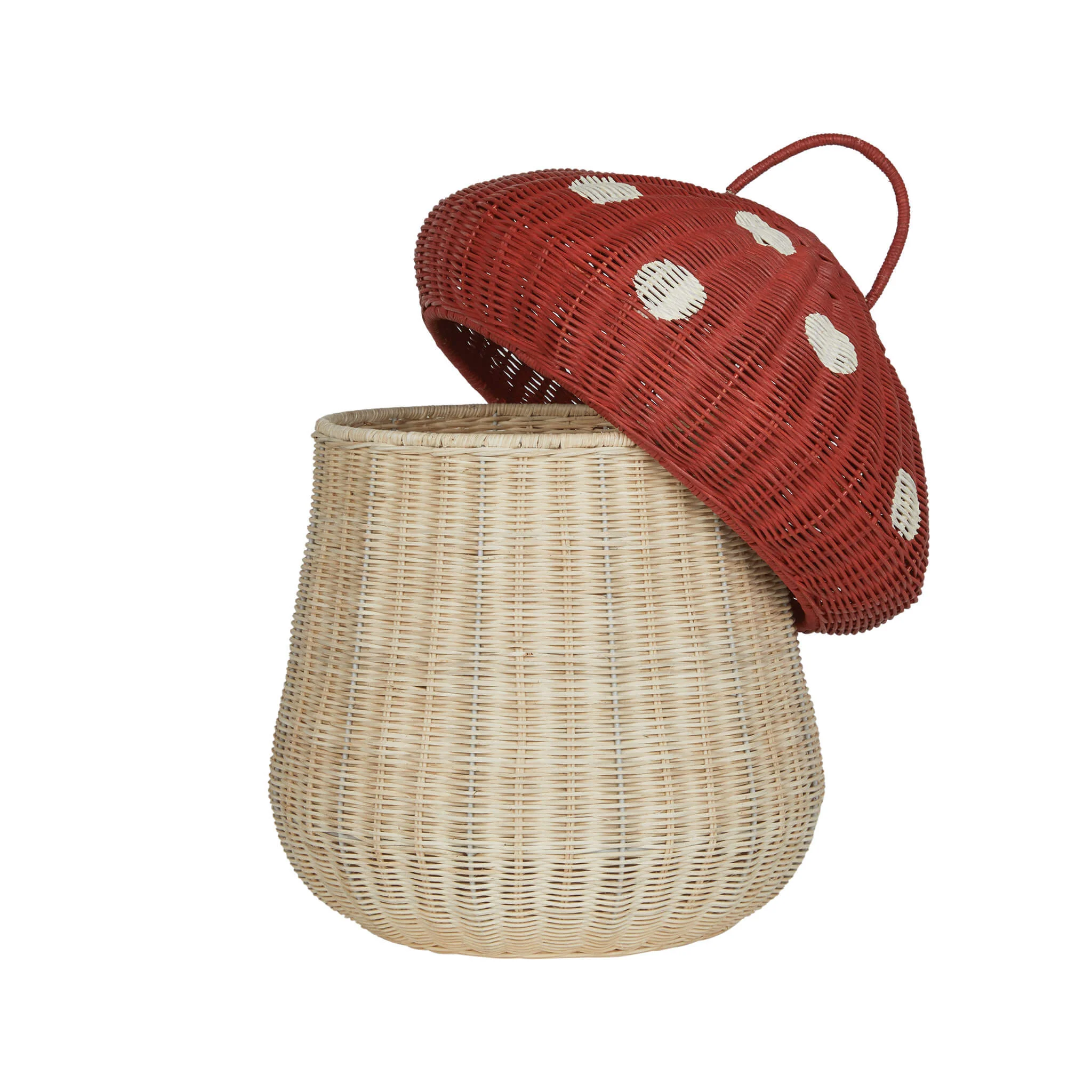 Mushroom Storage Basket - Red - Image 5