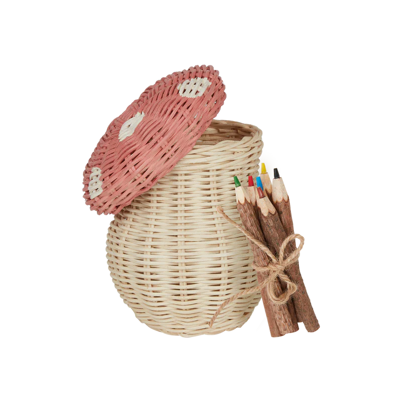 Porcini Basket - Musk/Straw