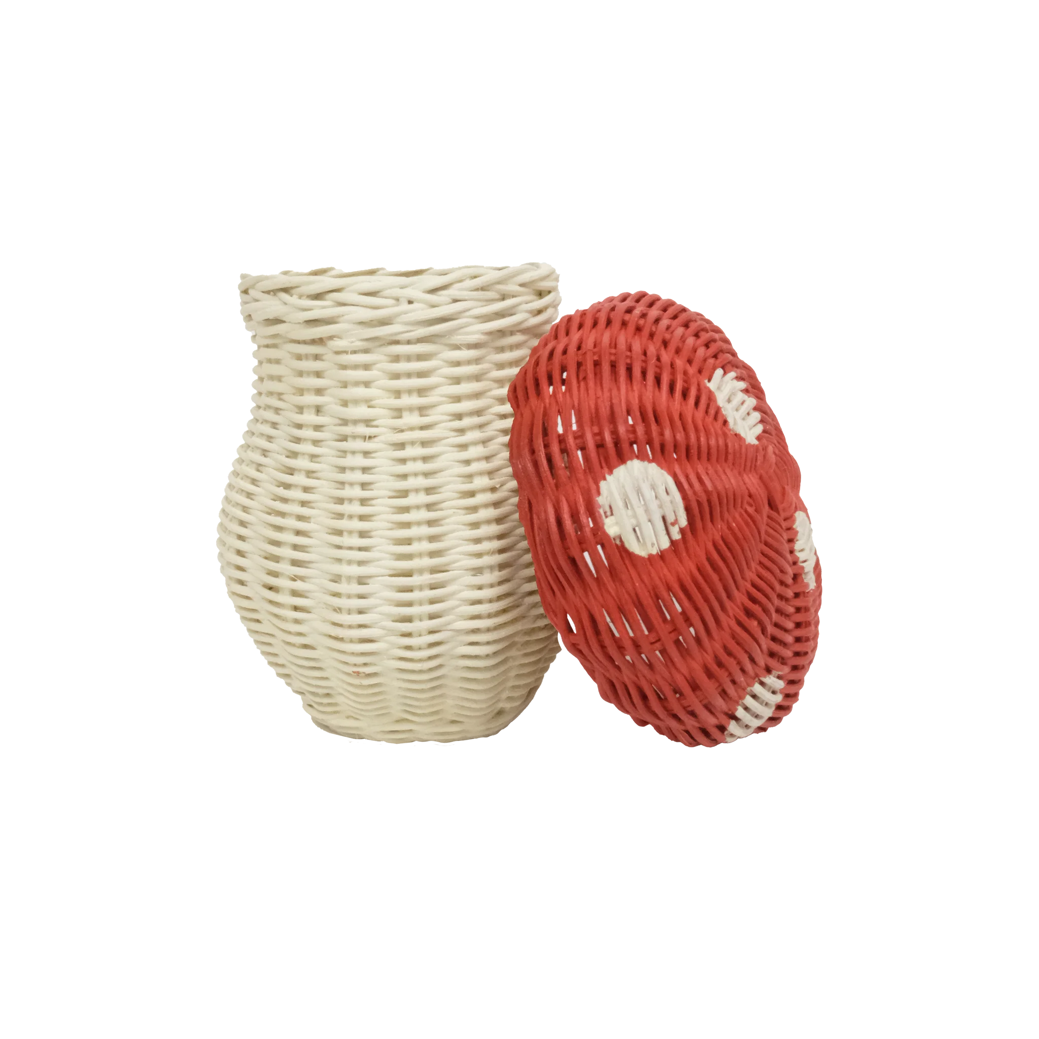 Porcini Basket - Red/Chalk - Image 3