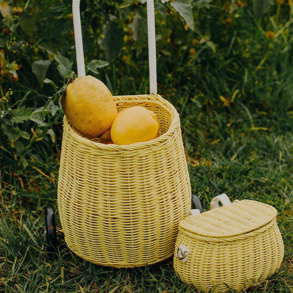 Rattan Luggy Basket - Lemon - Image 4