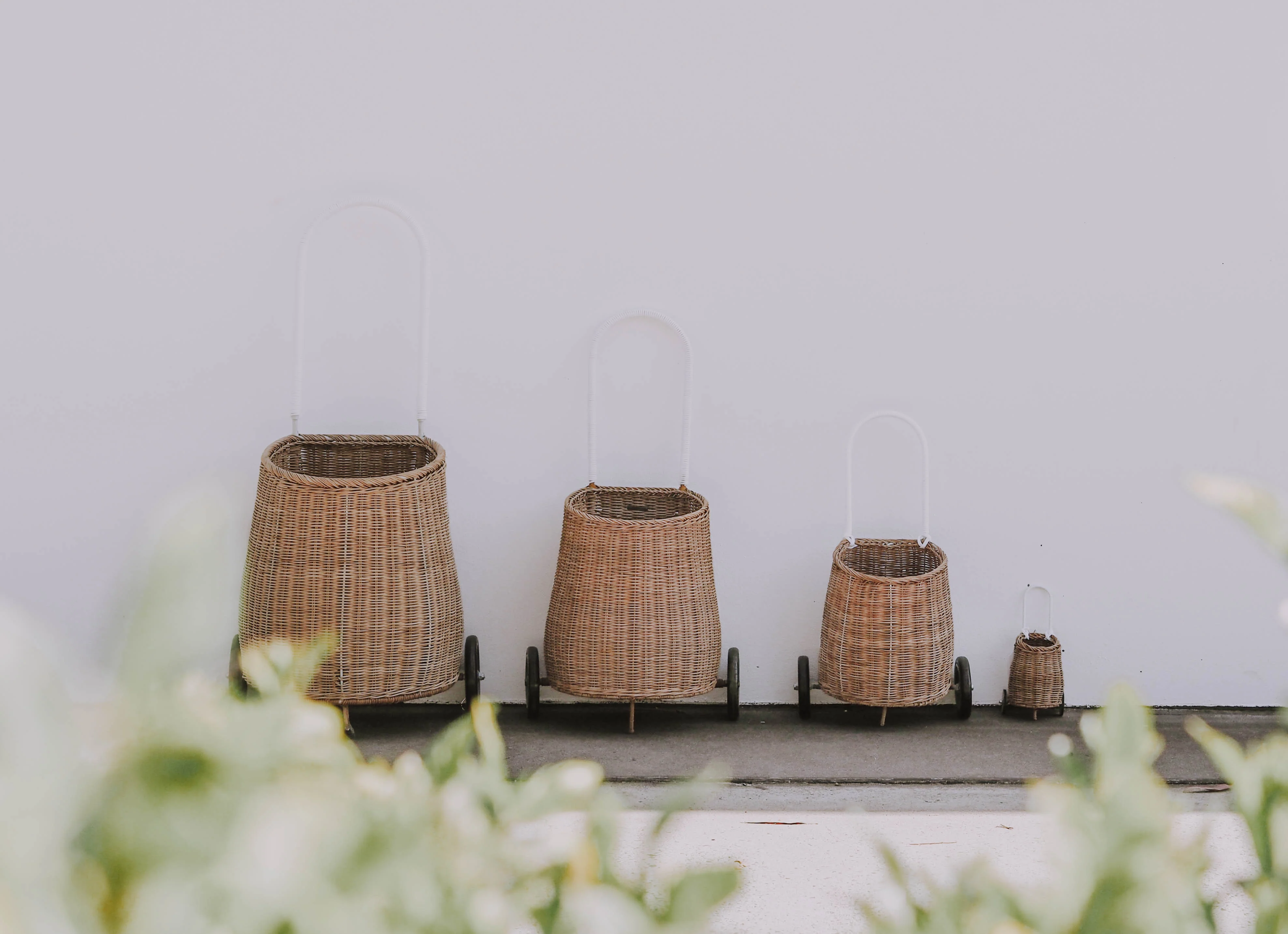 Rattan Luggy Basket Medium - Natural - Image 2