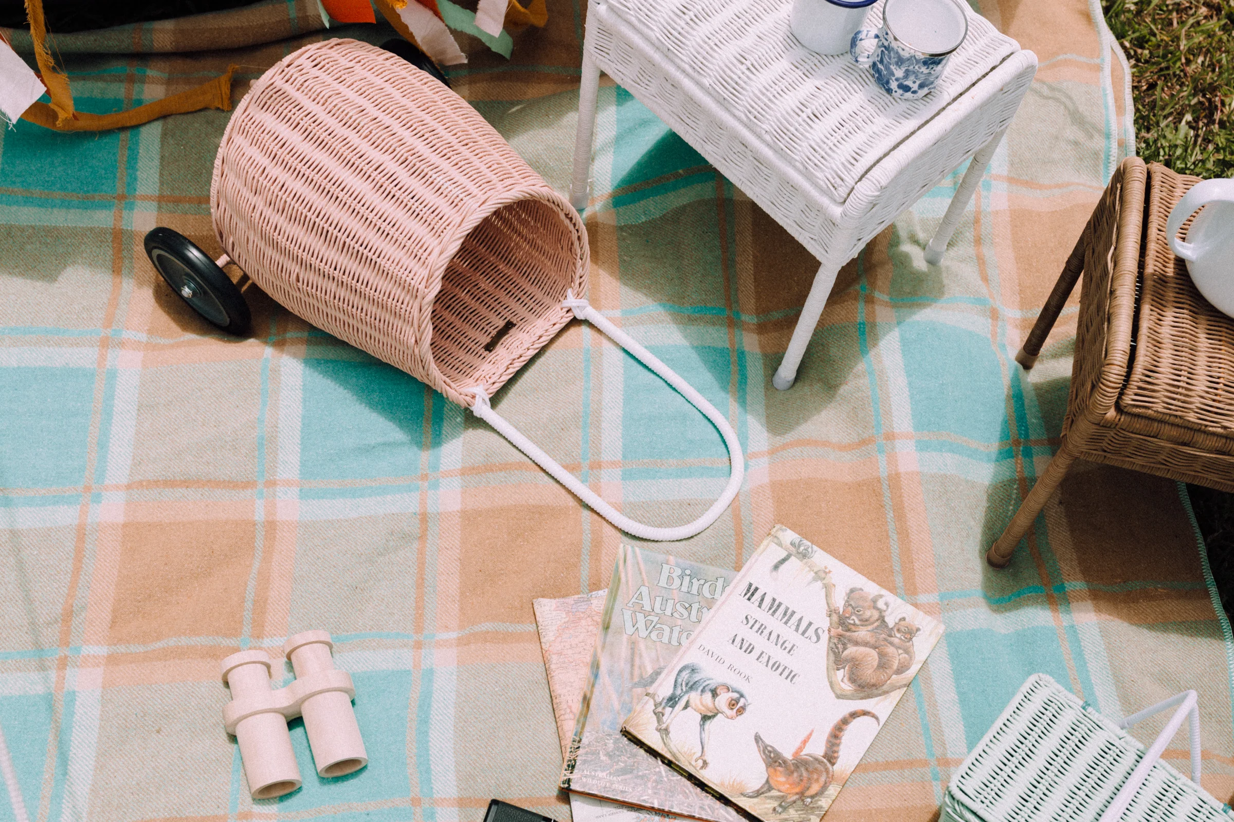 Rattan Luggy Basket - Rose - Image 3