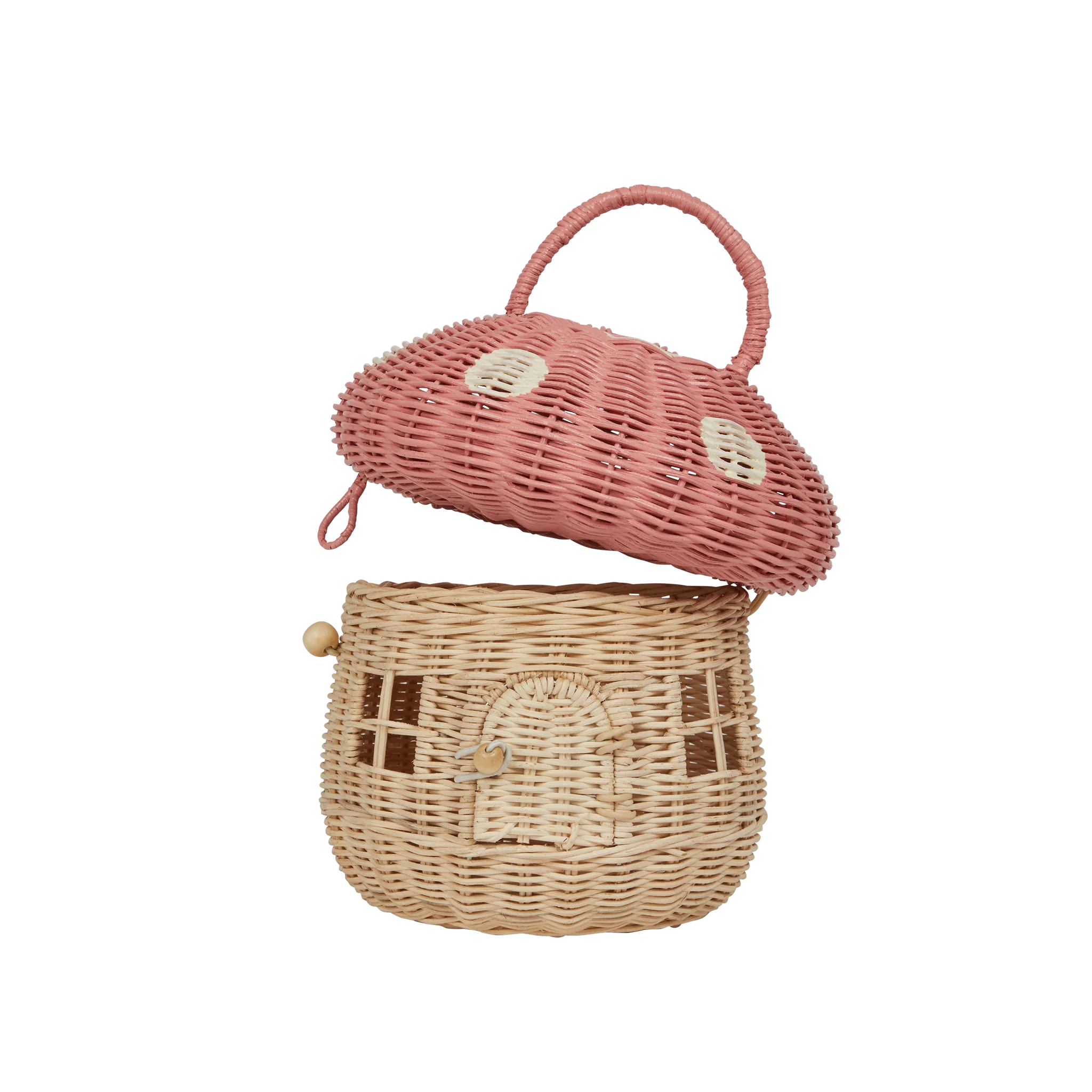 Rattan Mushroom Basket - Musk - Image 5