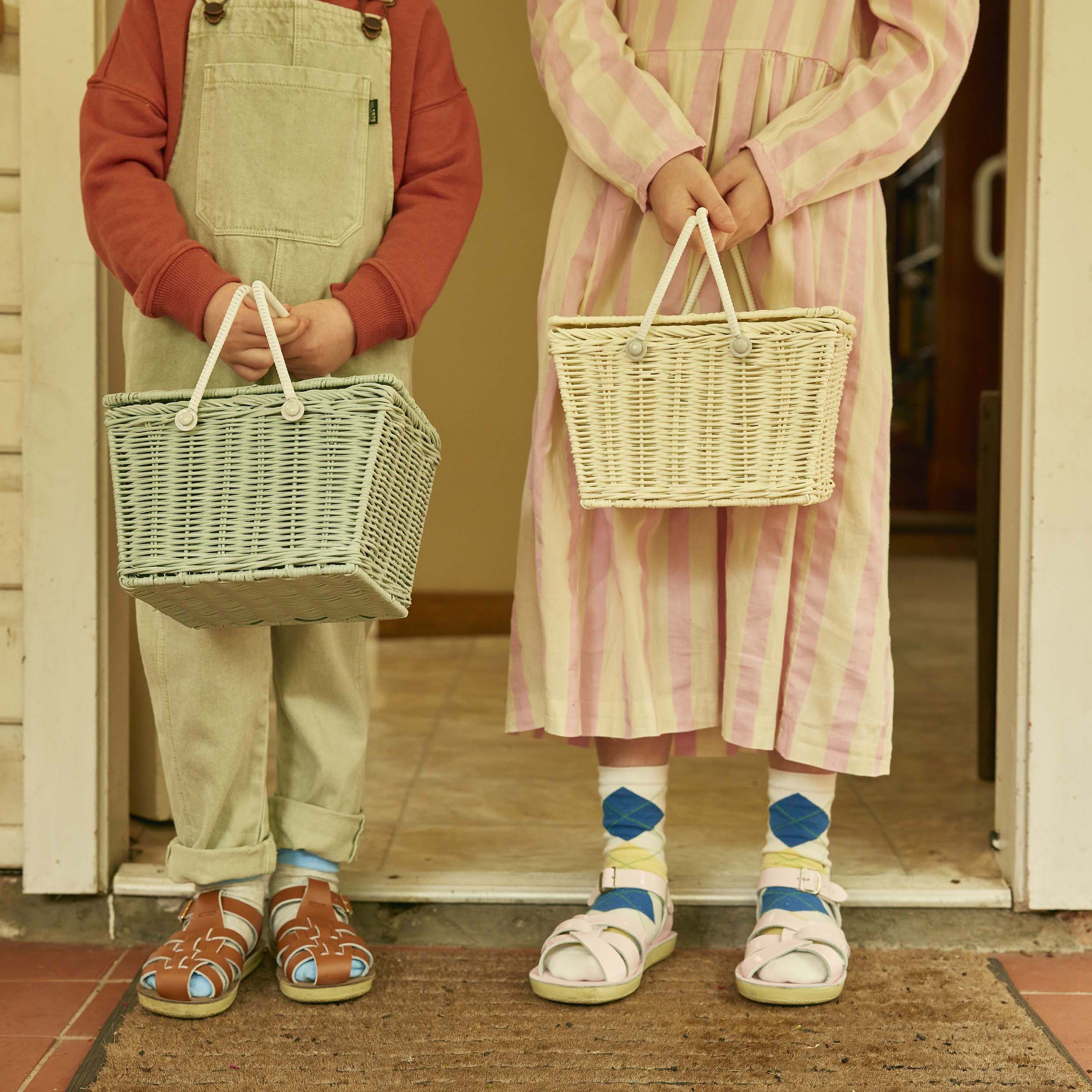 Rattan Piki Basket - Chalk - Image 5