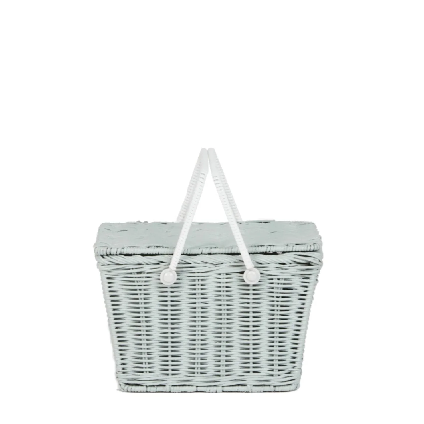 Rattan Piki Basket - Vintage Blue