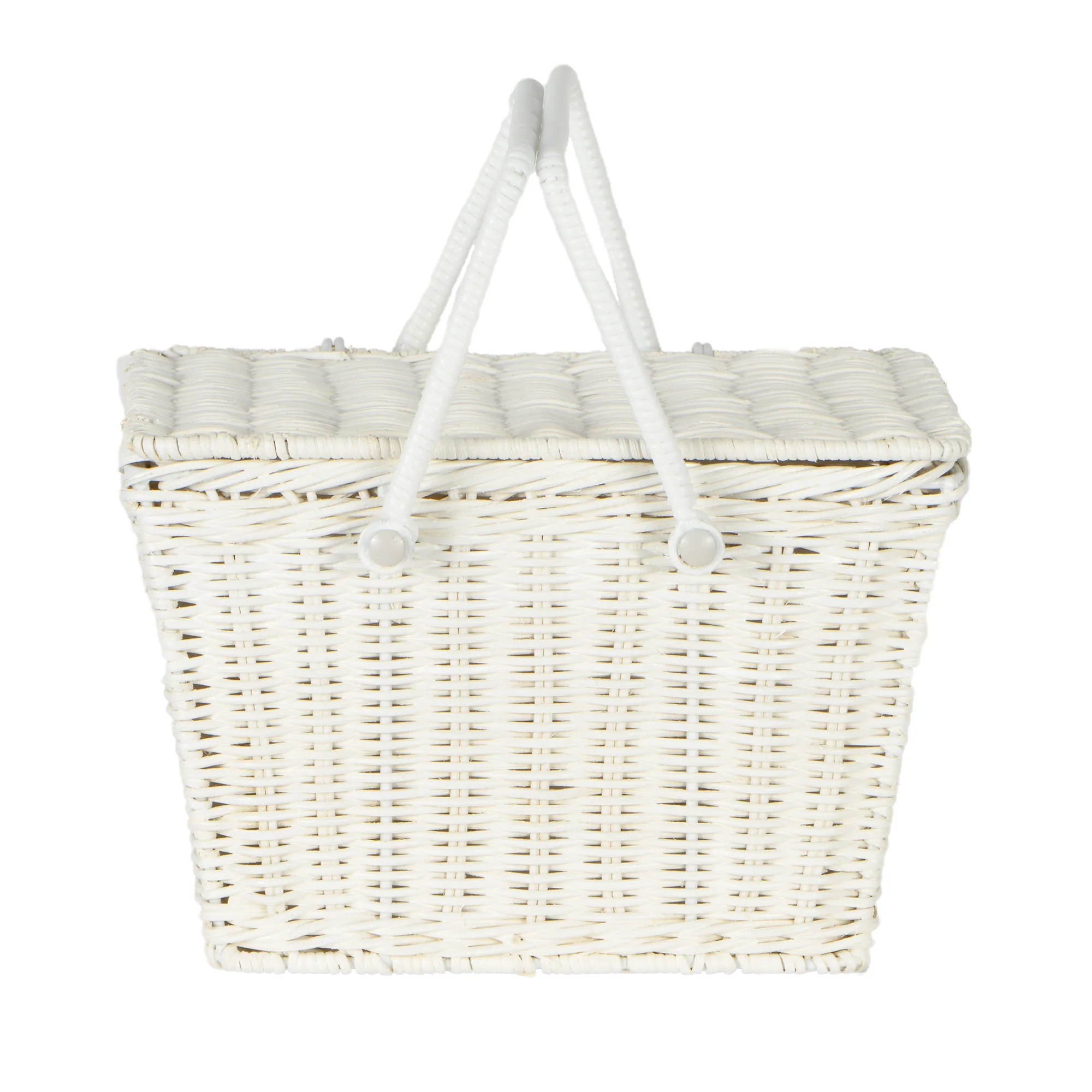 Rattan Piki Basket - White - Image 5