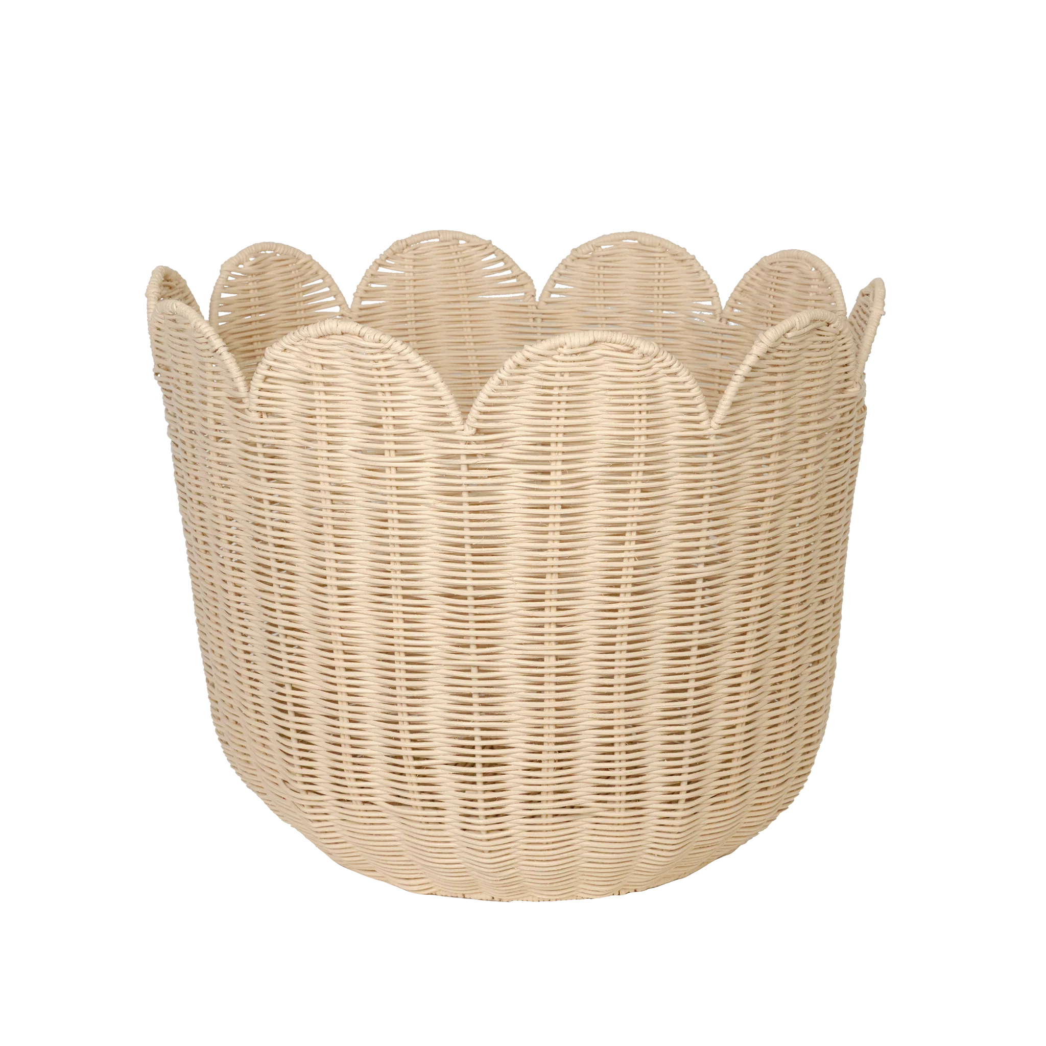 Rattan Tulip Basket - Nude