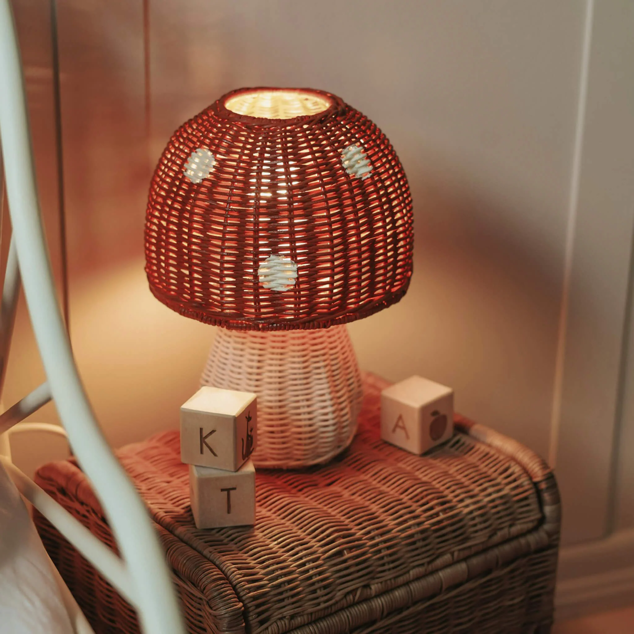 Toadstool Lamp - Red - Image 2