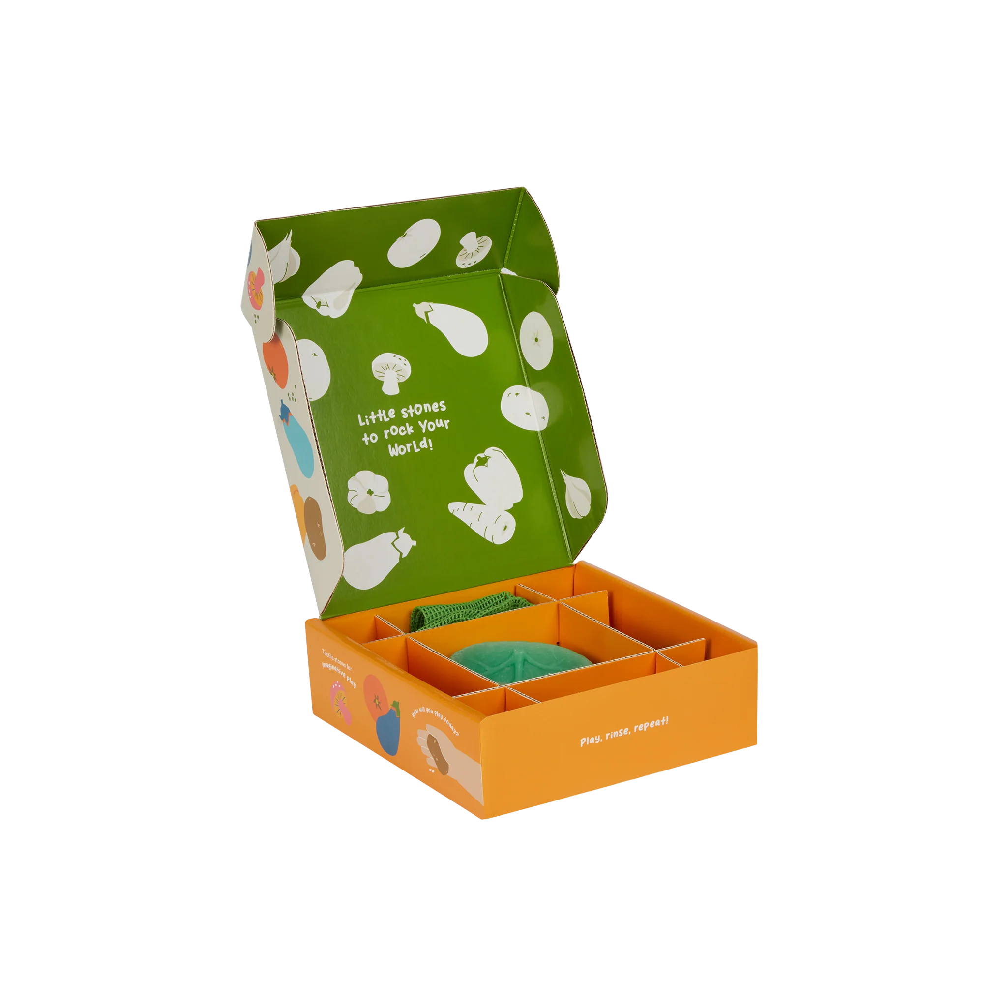 Tubbles Sensory Stones - Vibrant Veggies - Image 4