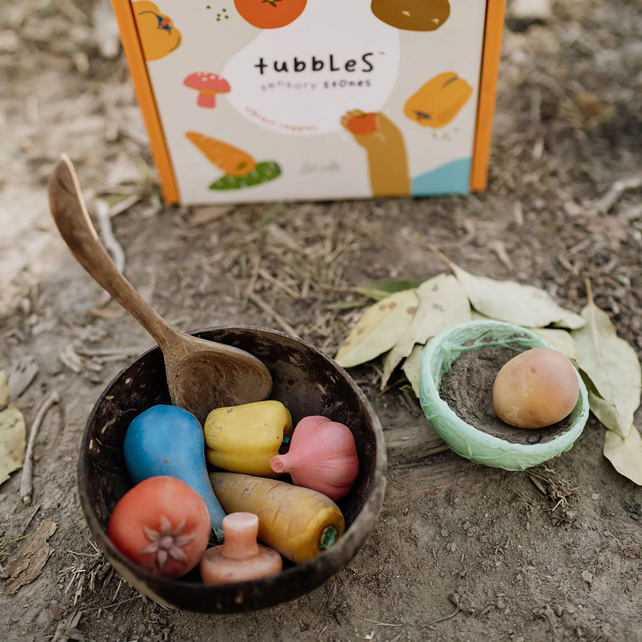 Tubbles Sensory Stones - Vibrant Veggies - Image 9