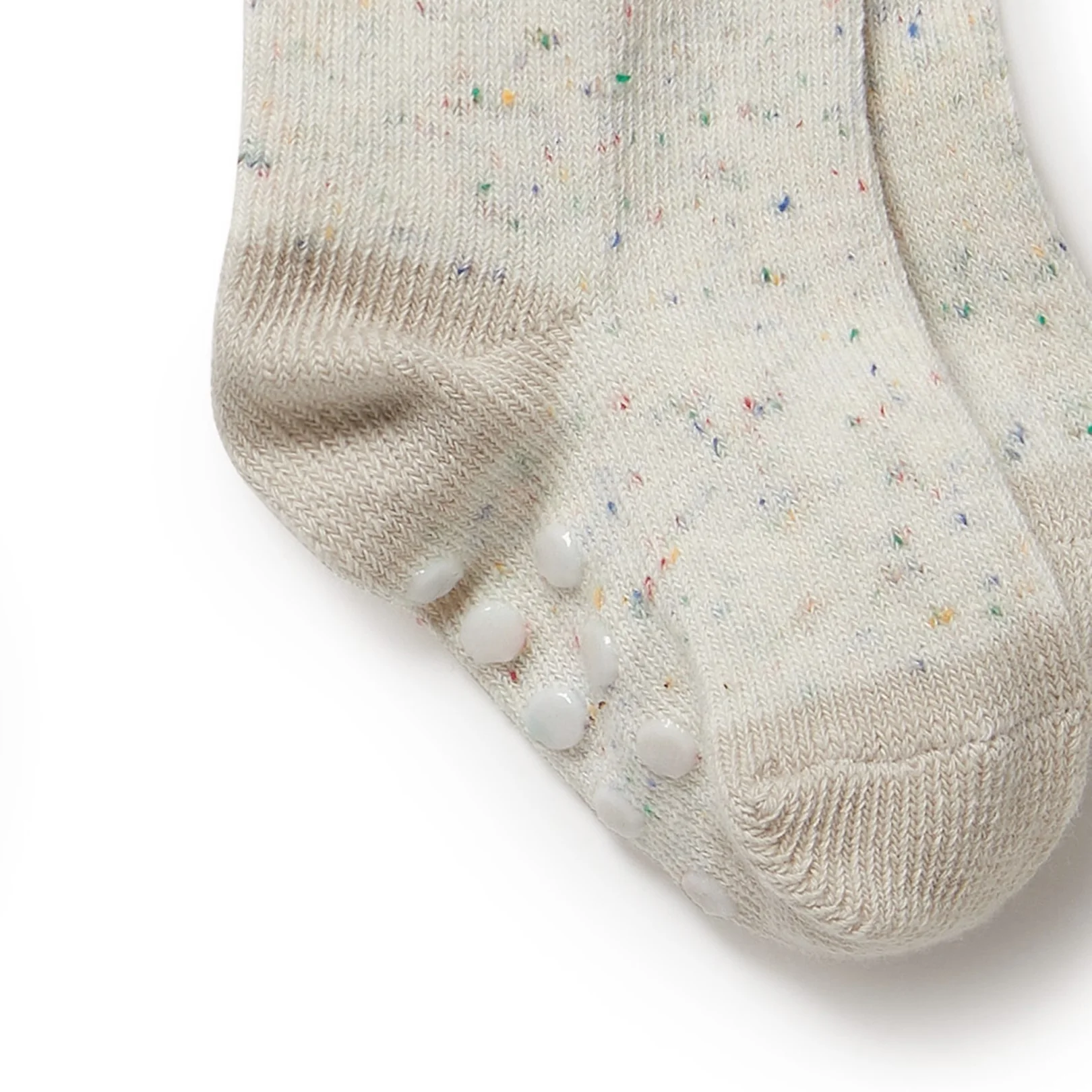 Organic 3 Pack Baby Socks Clay - Image 4
