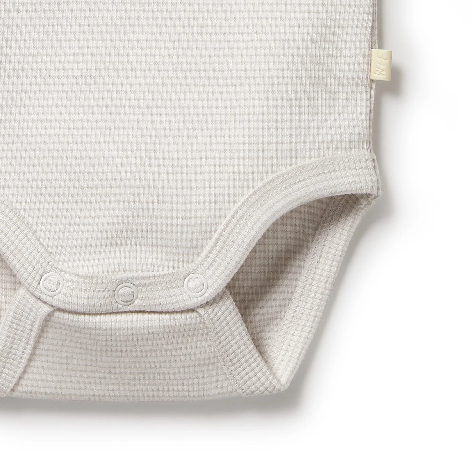 Organic Stripe Rib Bodysuit Clay - Image 3