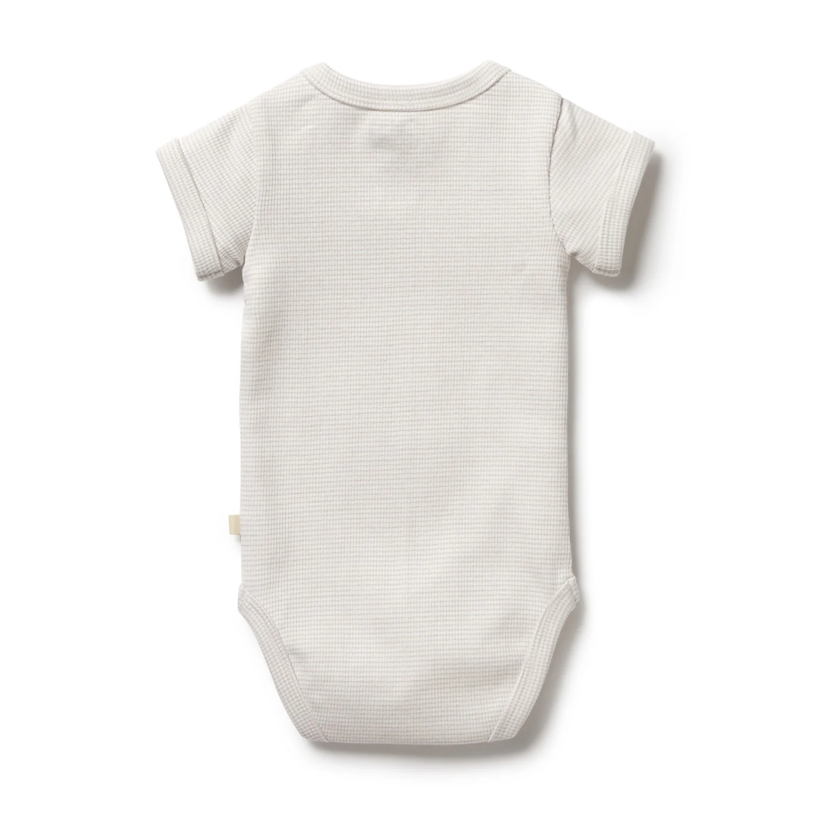 Organic Stripe Rib Bodysuit Clay - Image 4